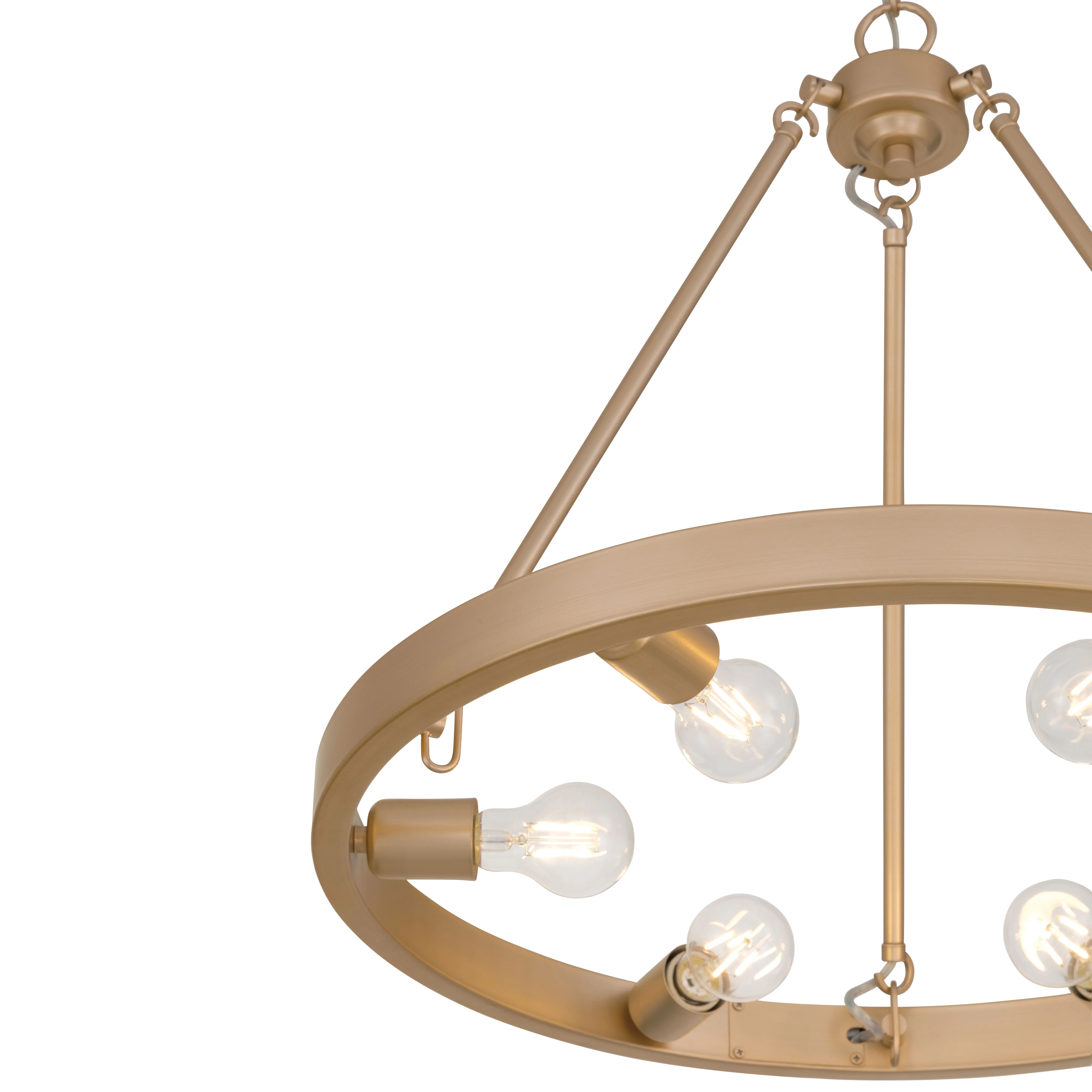 Castile 6-light Chandelier in French Gold - Image 7