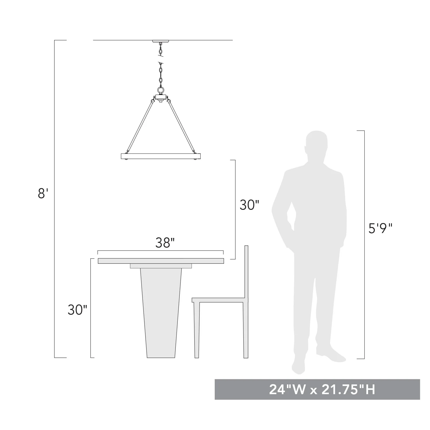 Castile 6-light Chandelier in French Gold - Image 9