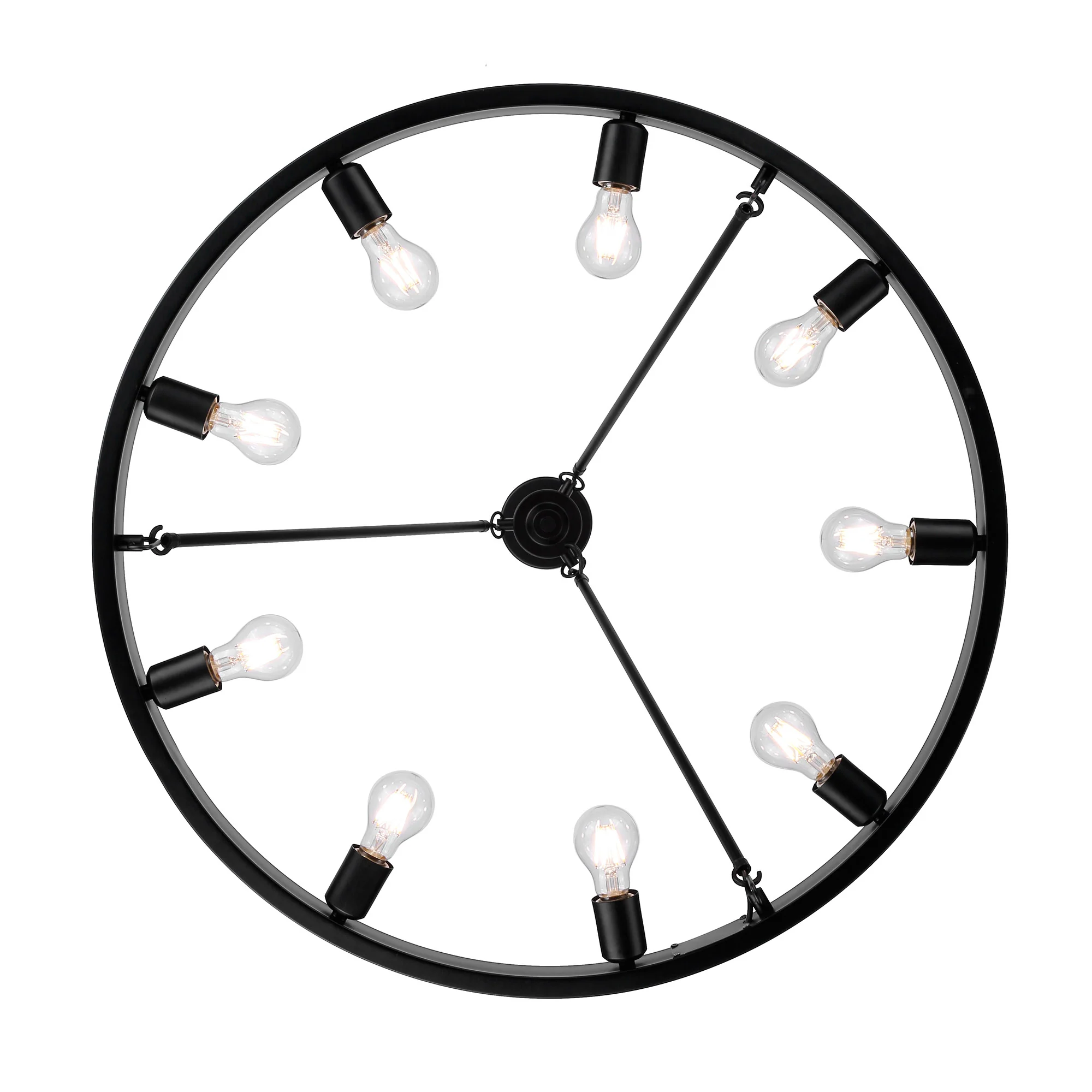 Castile 9-light Chandelier in Matte Black - Image 3