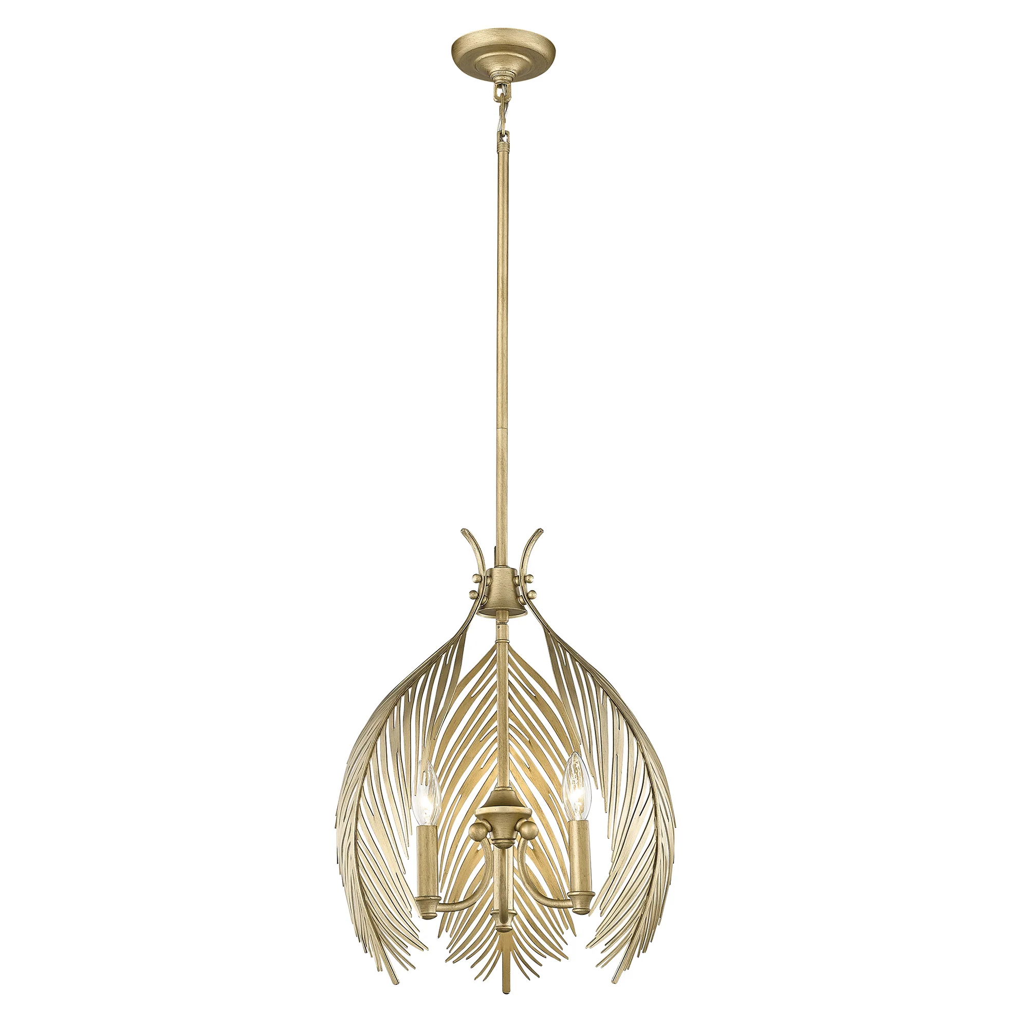 Cay 3-light Pendant in Vintage Fired Gold - Image 2