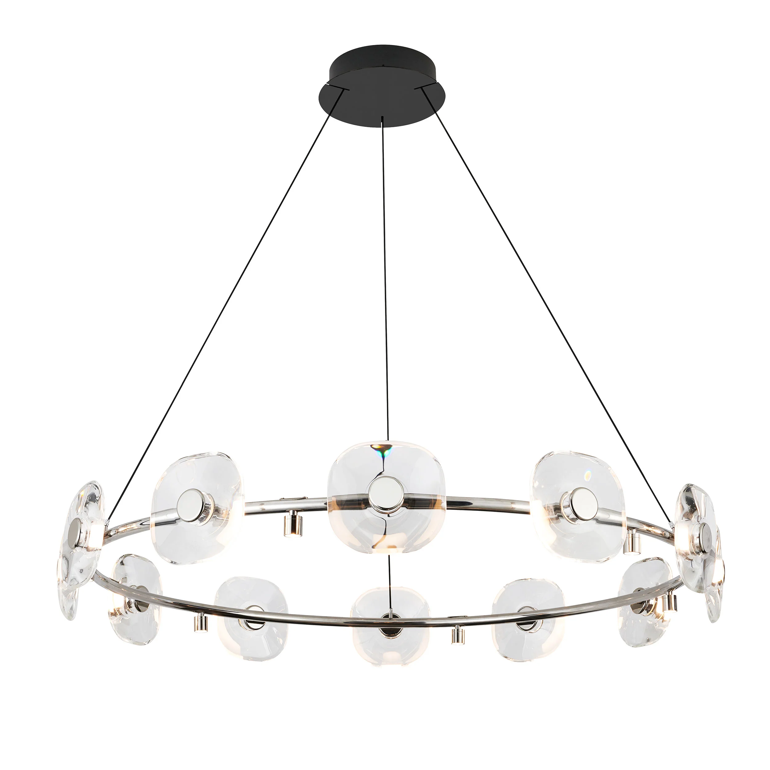Celestia 12-light Integrated LED Chandelier in Chrome