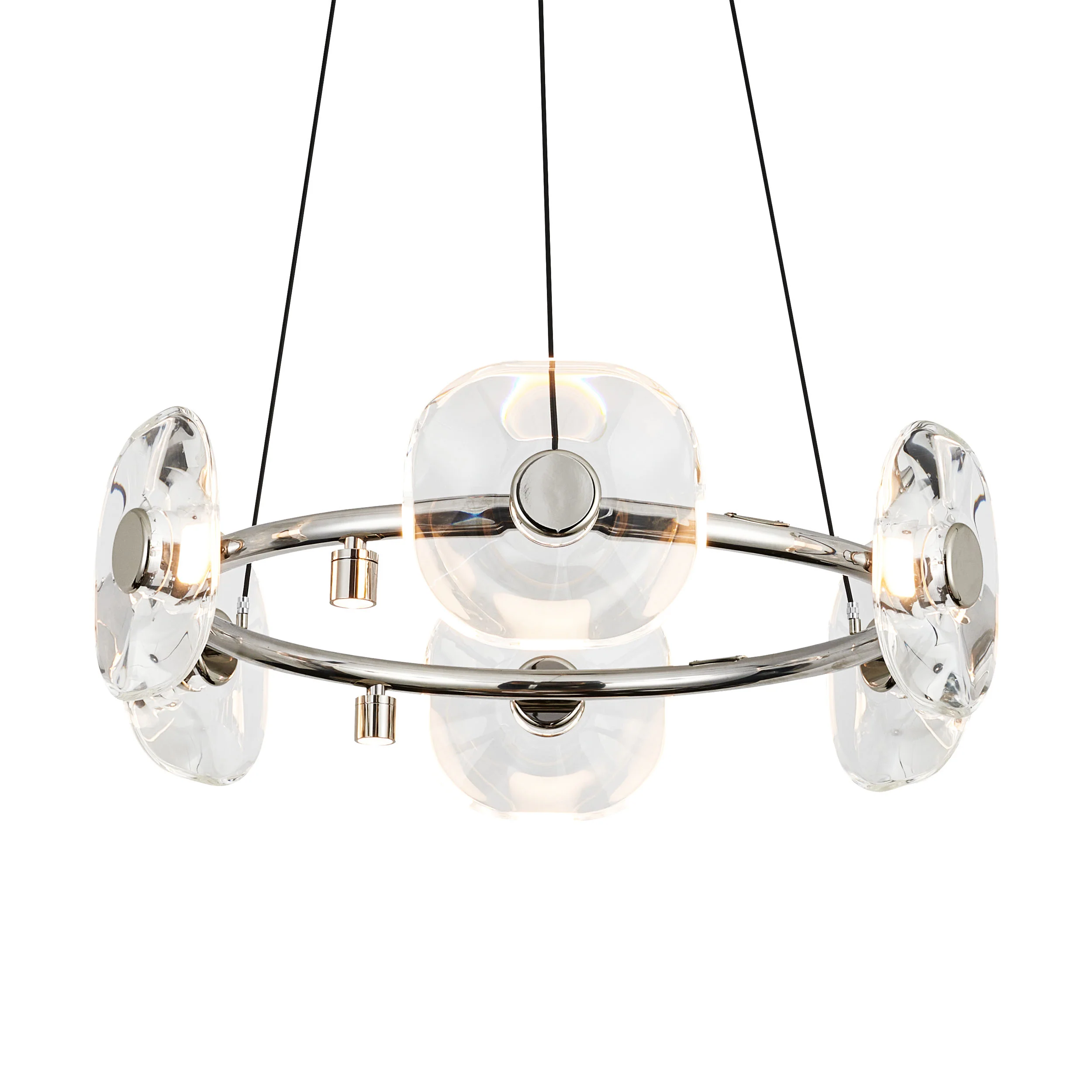 Celestia 6-light Integrated LED Chandelier in Chrome