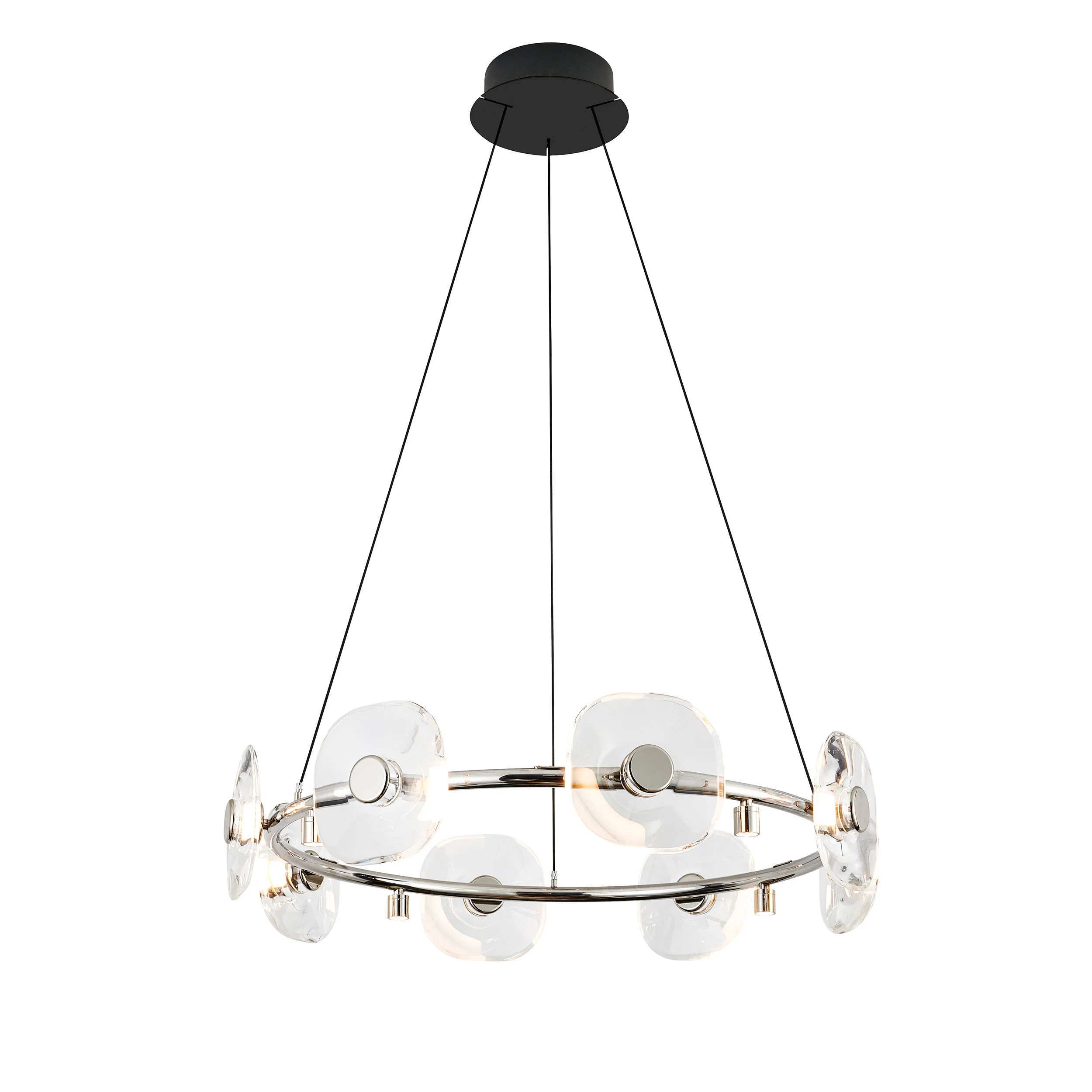 Celestia 8-light Integrated LED Chandelier in Chrome - Image 2