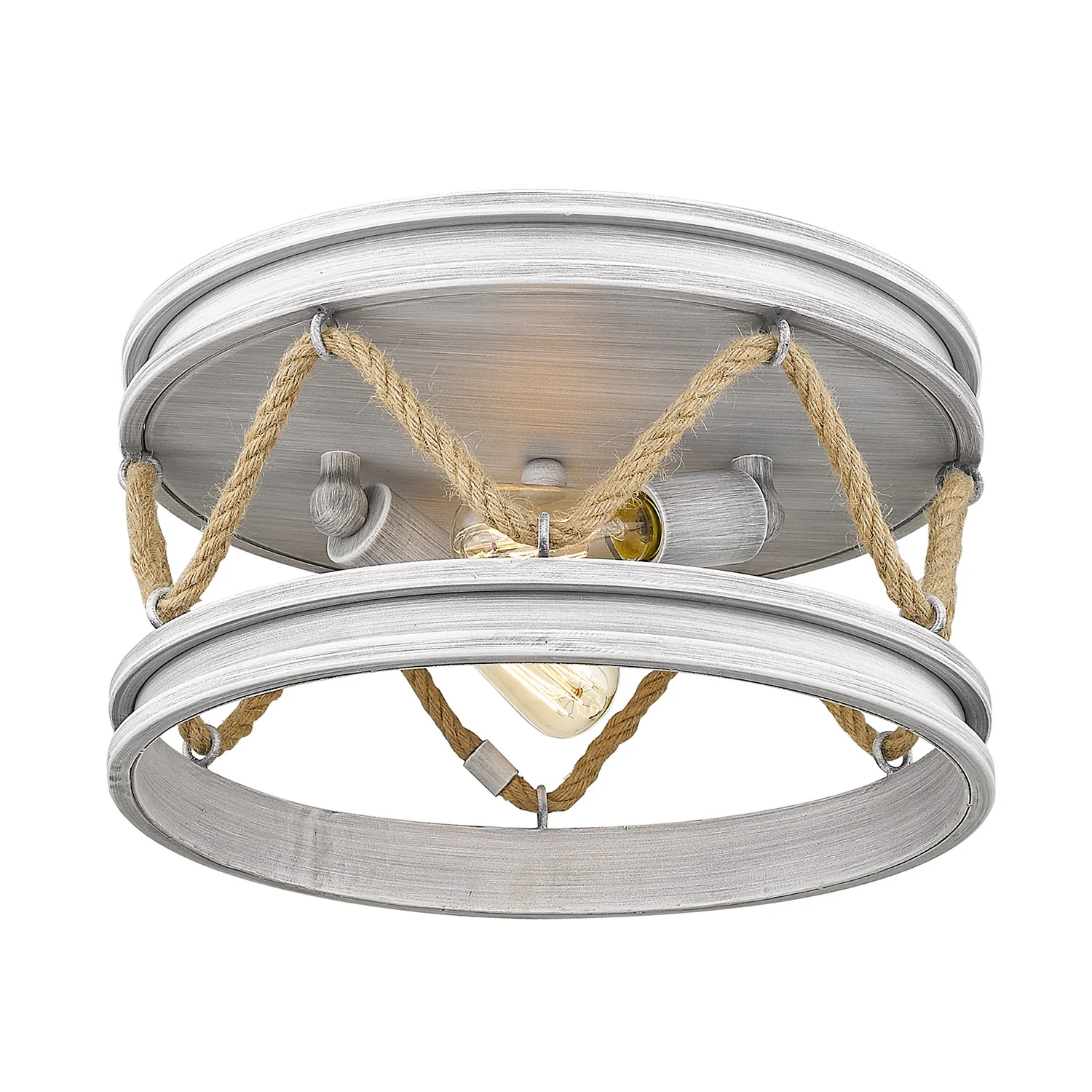 Chatham 2-light Flush Mount in Gray Driftwood - Image 3