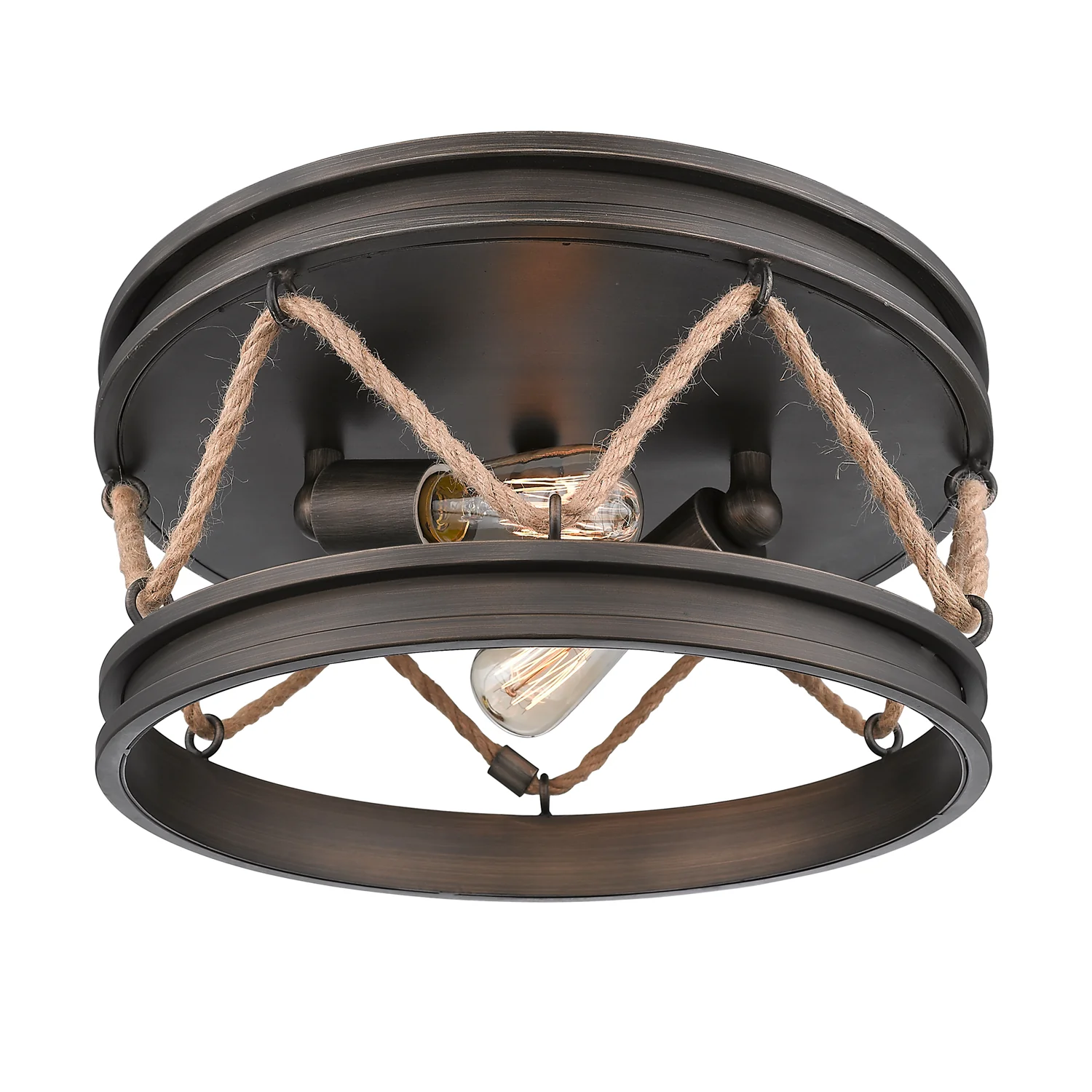 Chatham 2-light Flush Mount in Gunmetal Bronze - Image 2