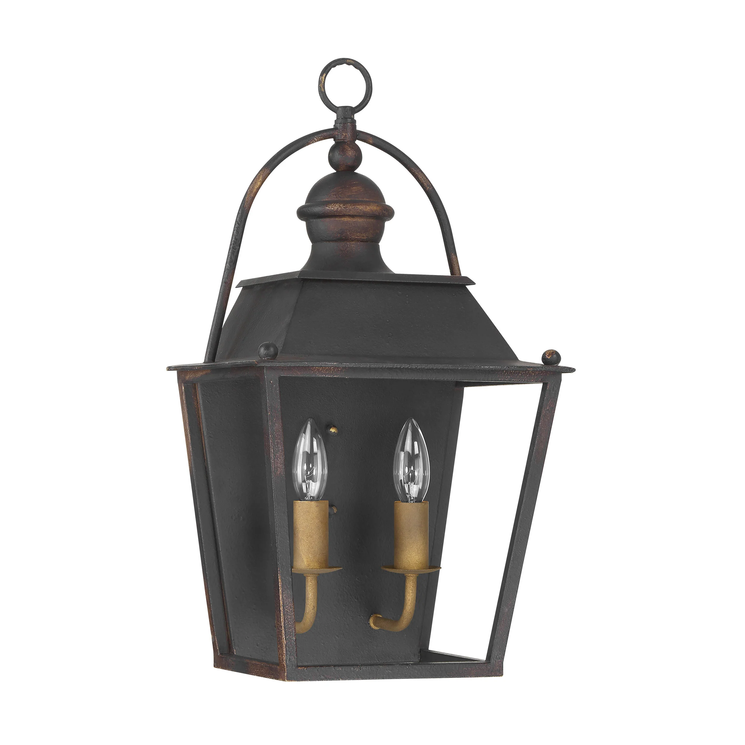 Christoff 2-light Wall Sconce in Antique Black Iron