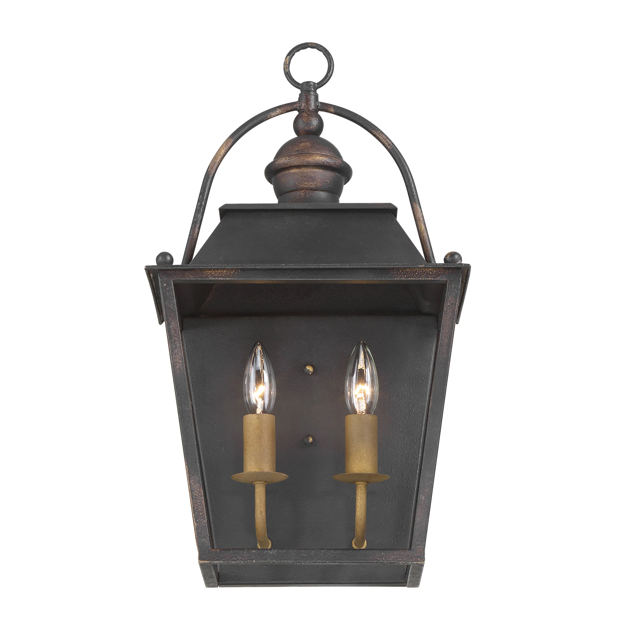 Christoff 2-light Wall Sconce in Antique Black Iron - Image 3