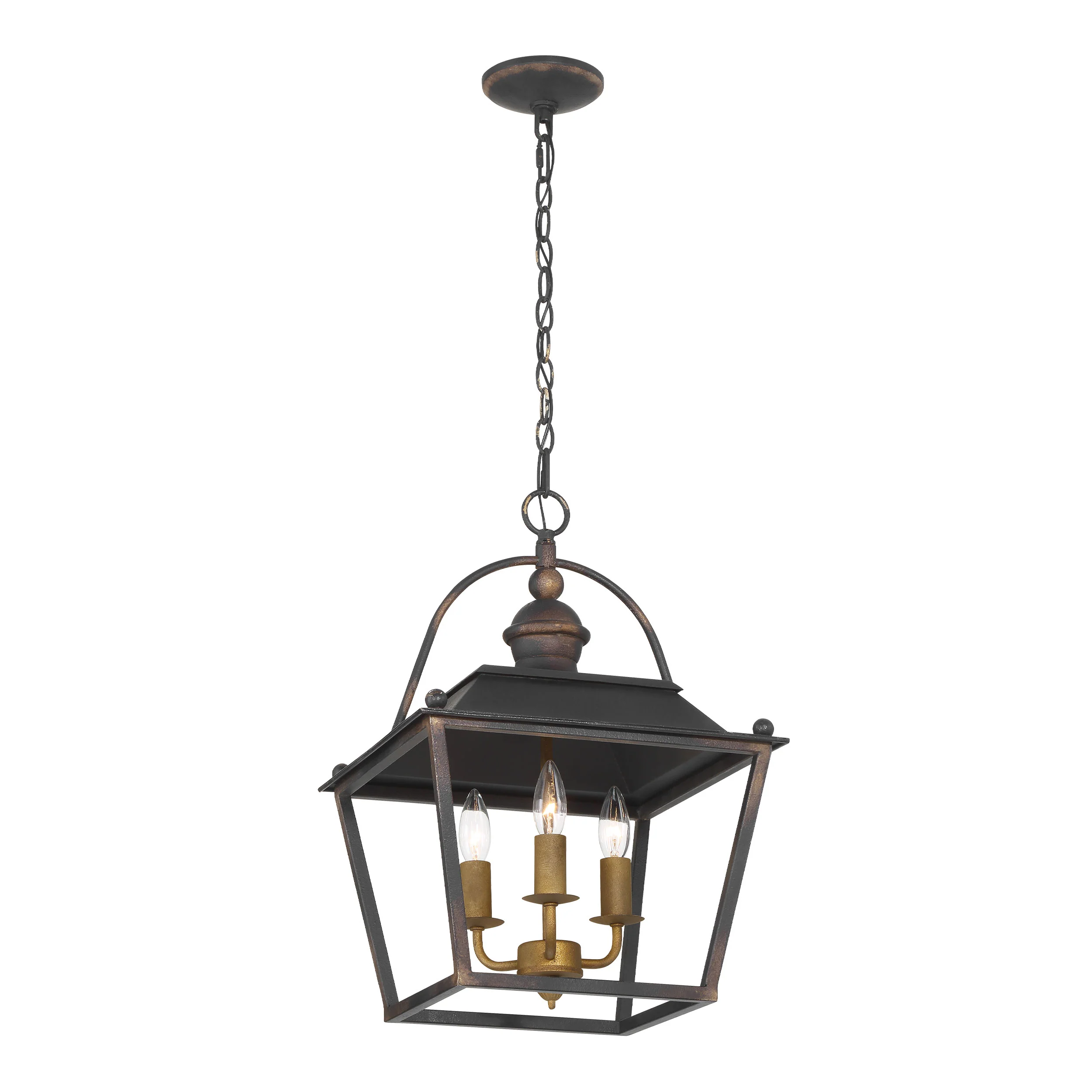 Christoff 3-light Pendant in Antique Black Iron - Image 3