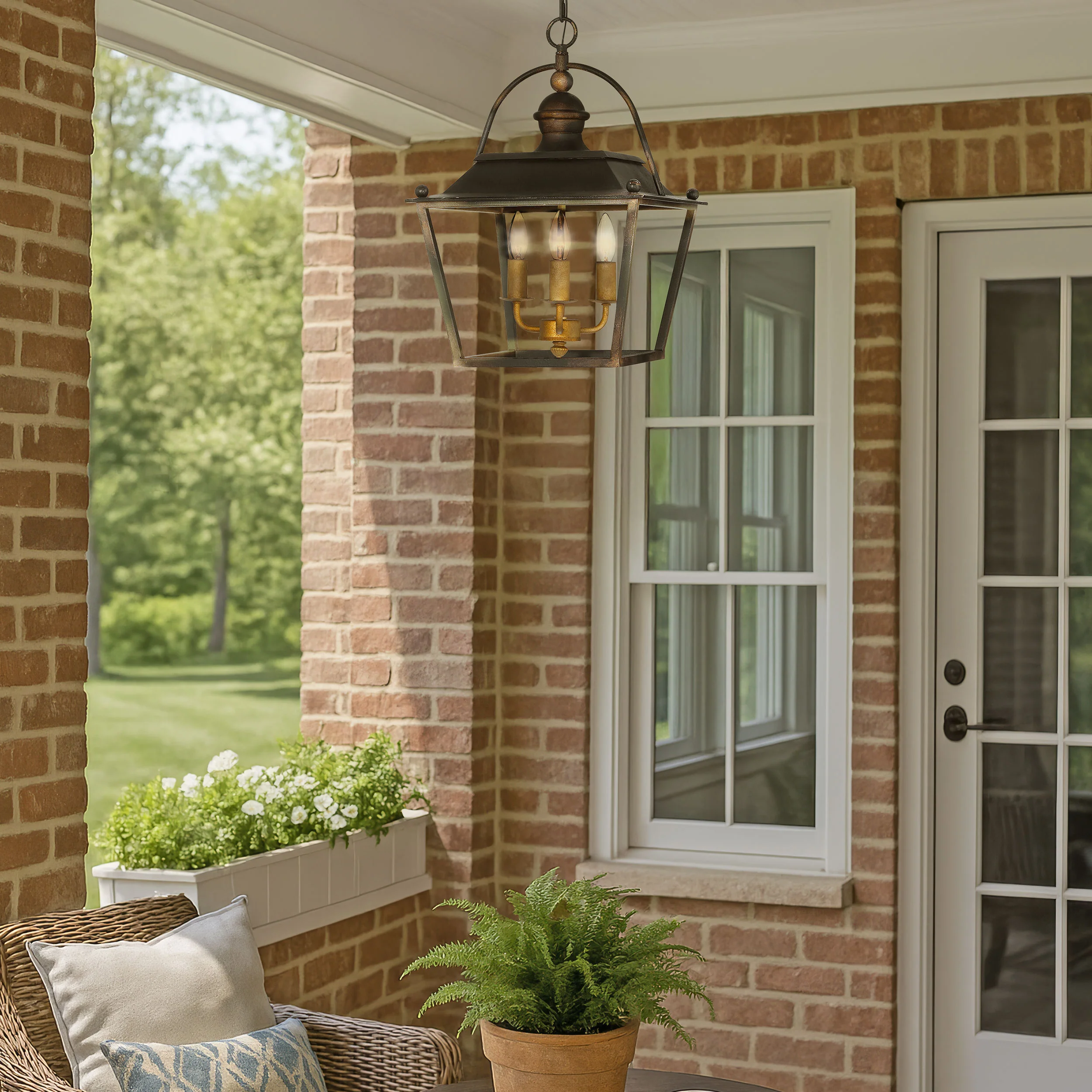 Christoff 3-light Pendant in Antique Black Iron - Image 4