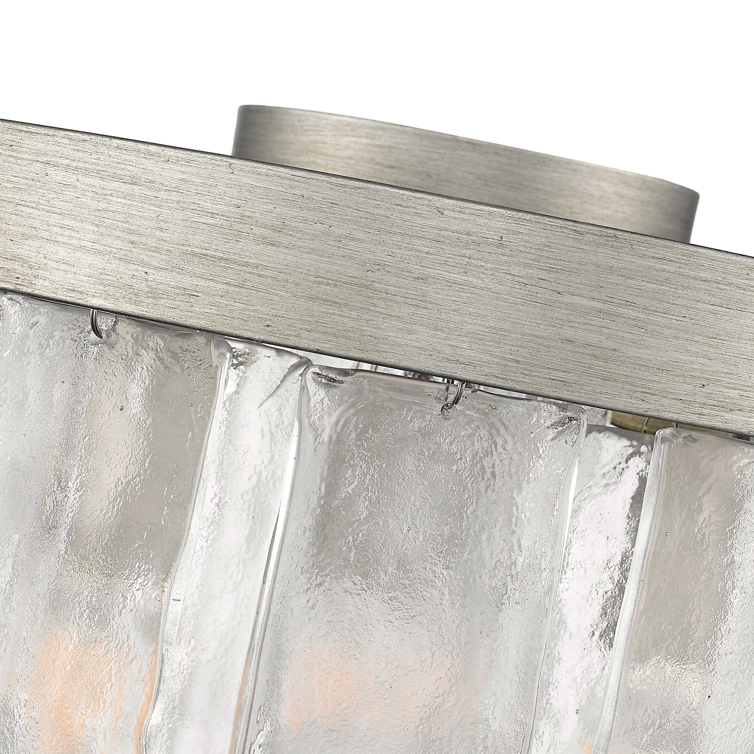 Ciara 3-light Flush Mount in Peruvian Silver - Image 5