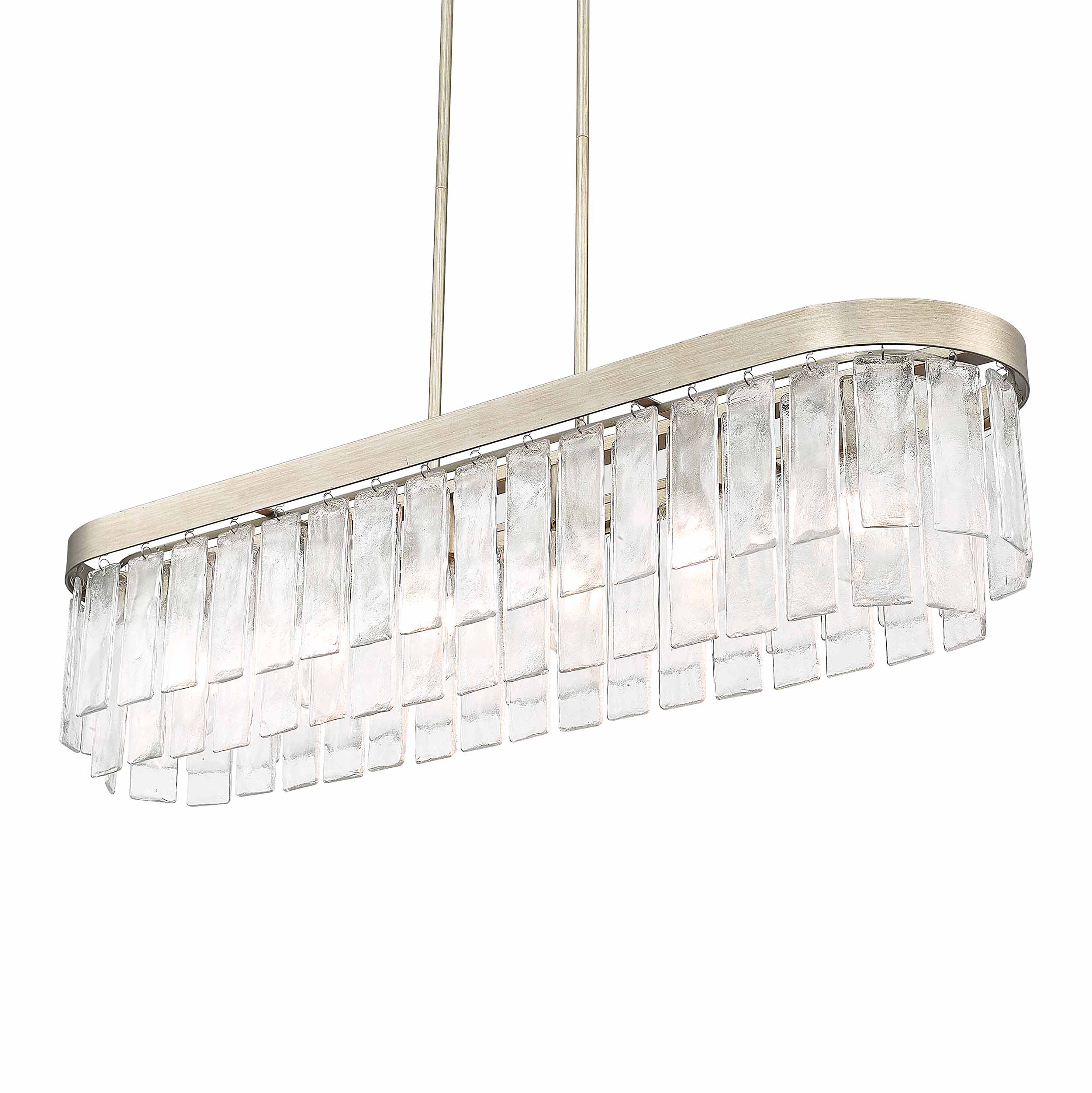 Ciara 6-light Island Light in White Gold