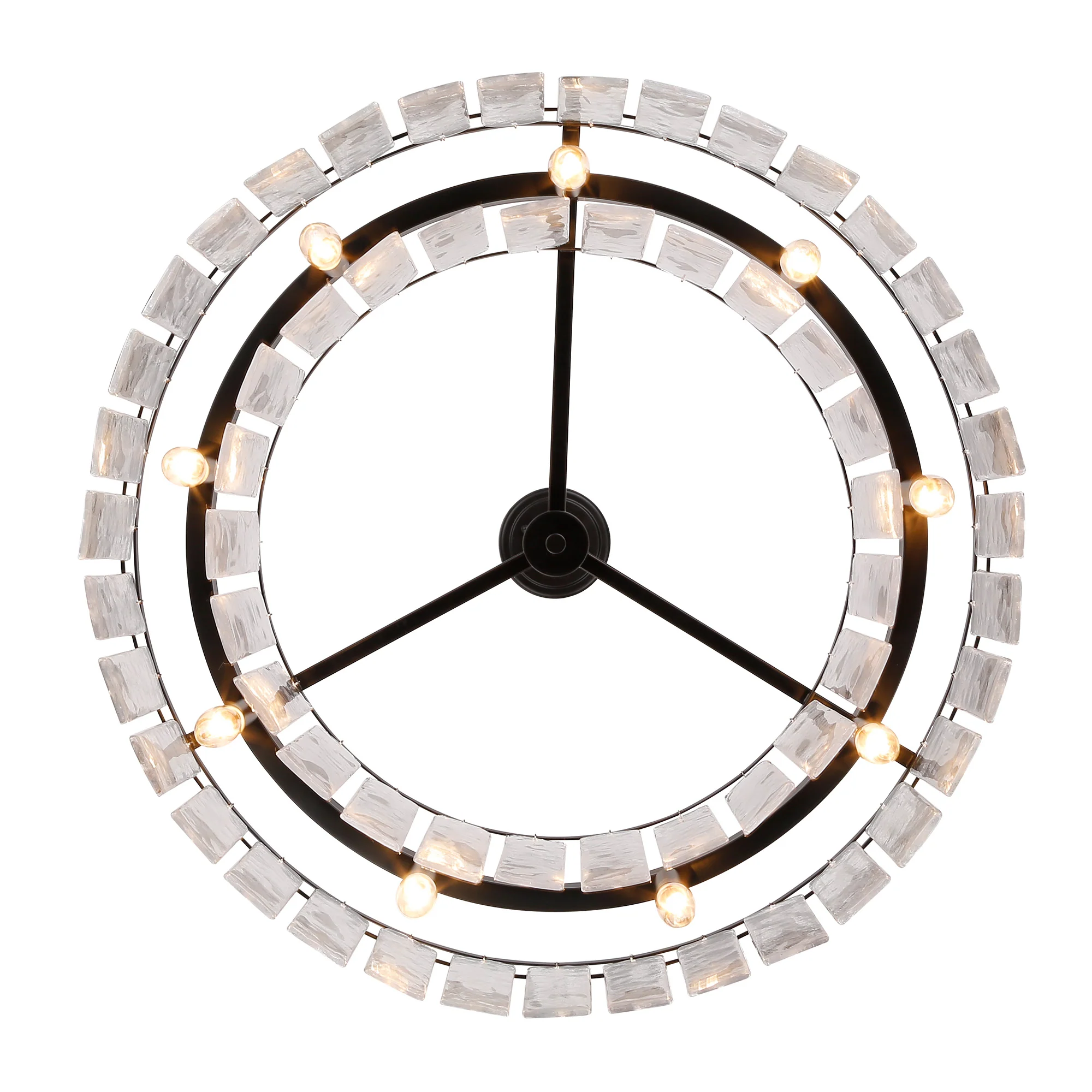 Ciara 9-light Chandelier in Matte Black - Image 3
