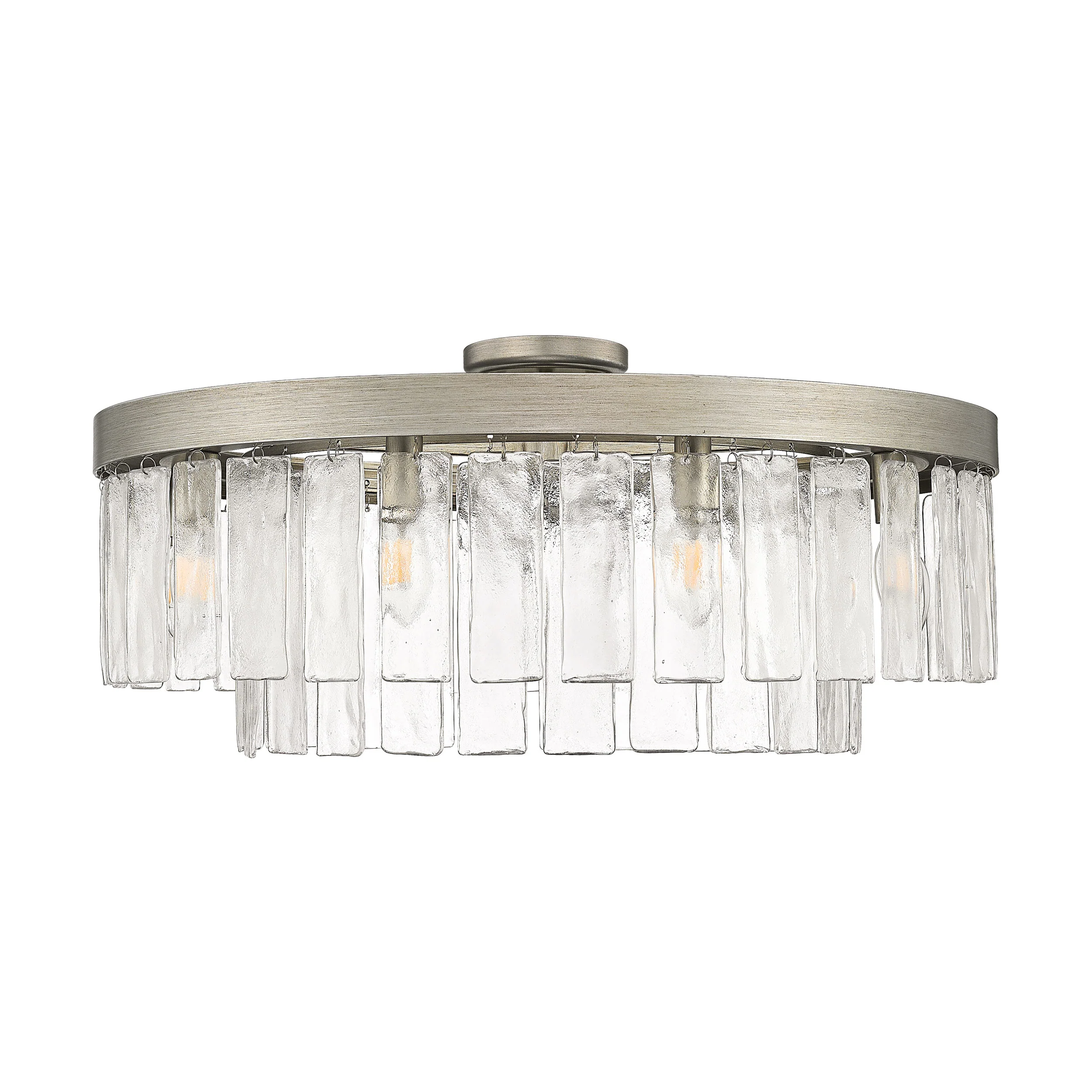 Ciara 9-light Semi-Flush Mount in Peruvian Silver - Image 2