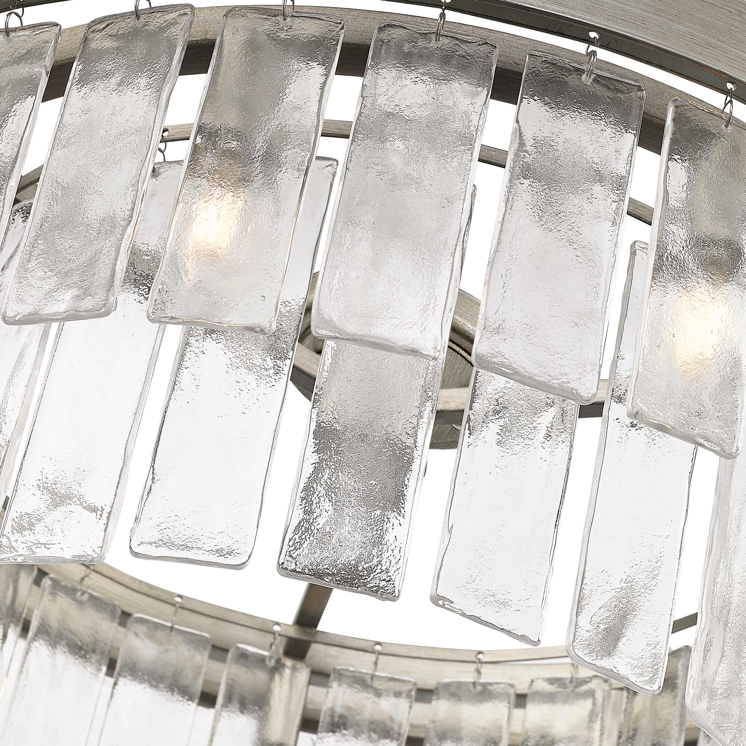 Ciara 9-light Semi-Flush Mount in Peruvian Silver - Image 4