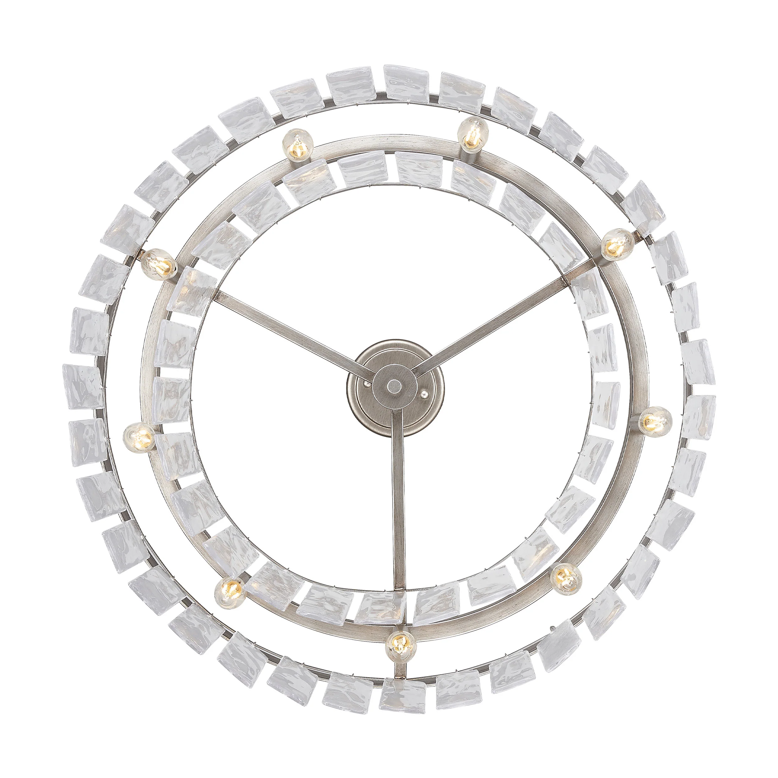 Ciara 9-light Semi-Flush Mount in Peruvian Silver - Image 5