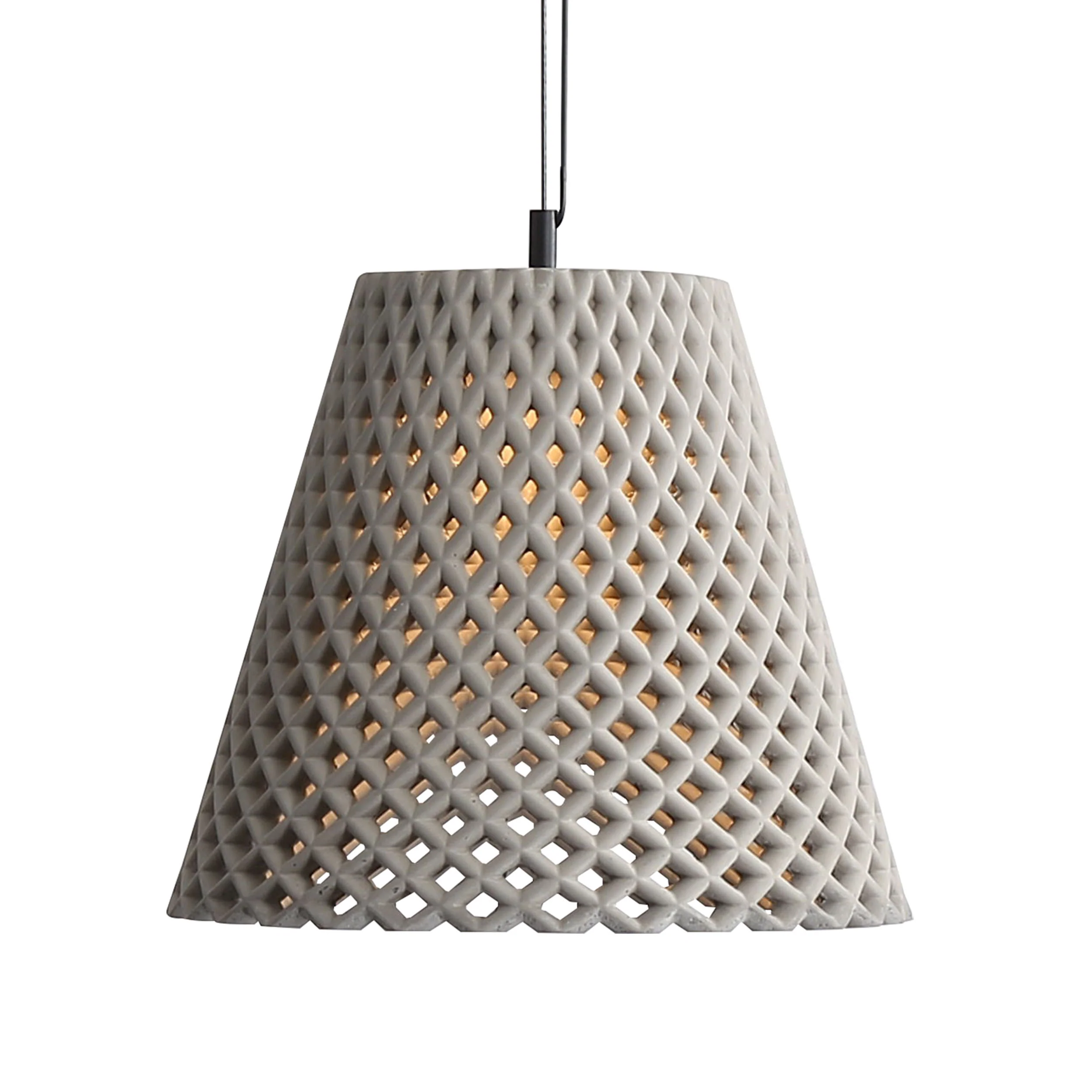 Clarus 14in Integrated LED Pendant in Grey Cement - Image 2
