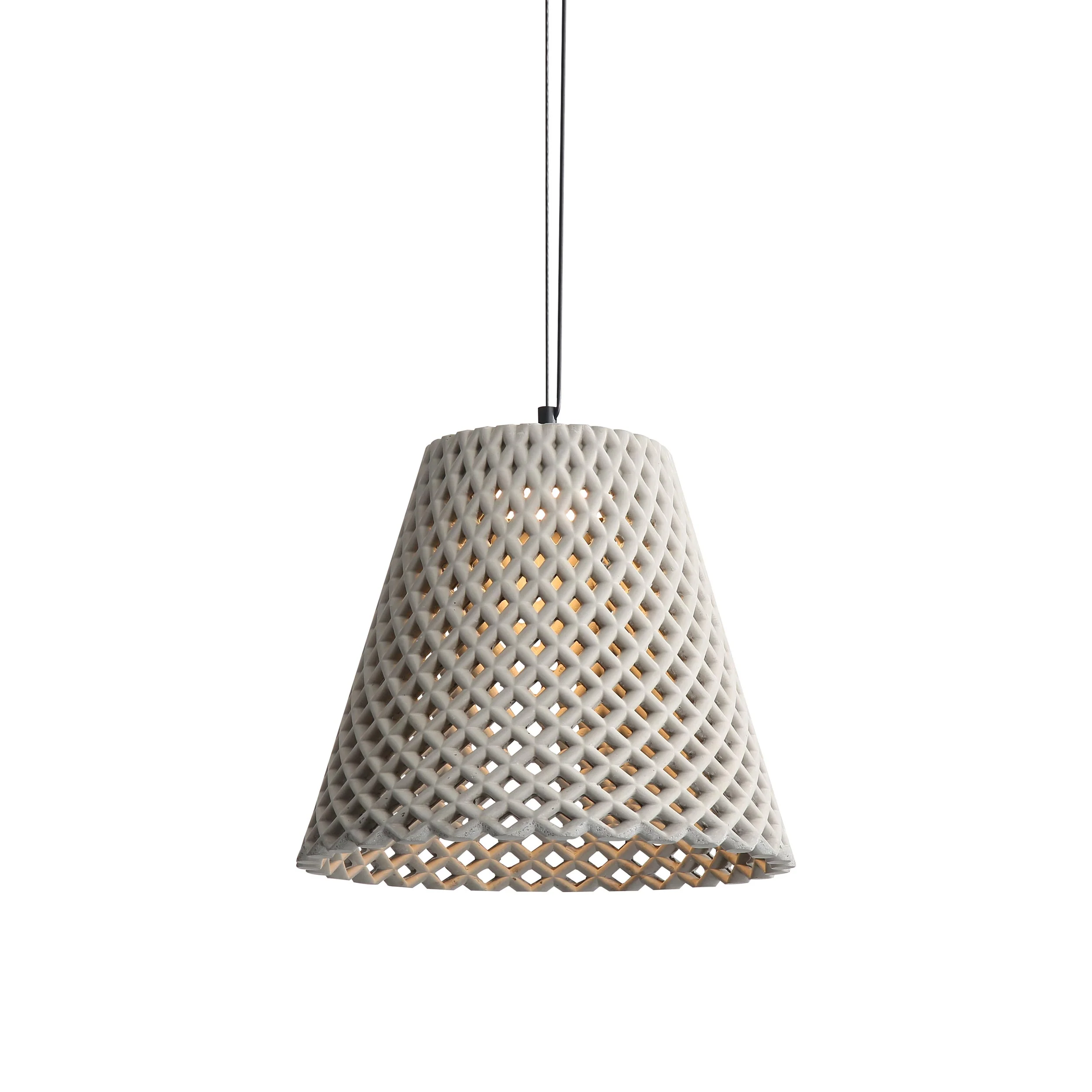 Clarus 14in Integrated LED Pendant in Grey Cement - Image 4