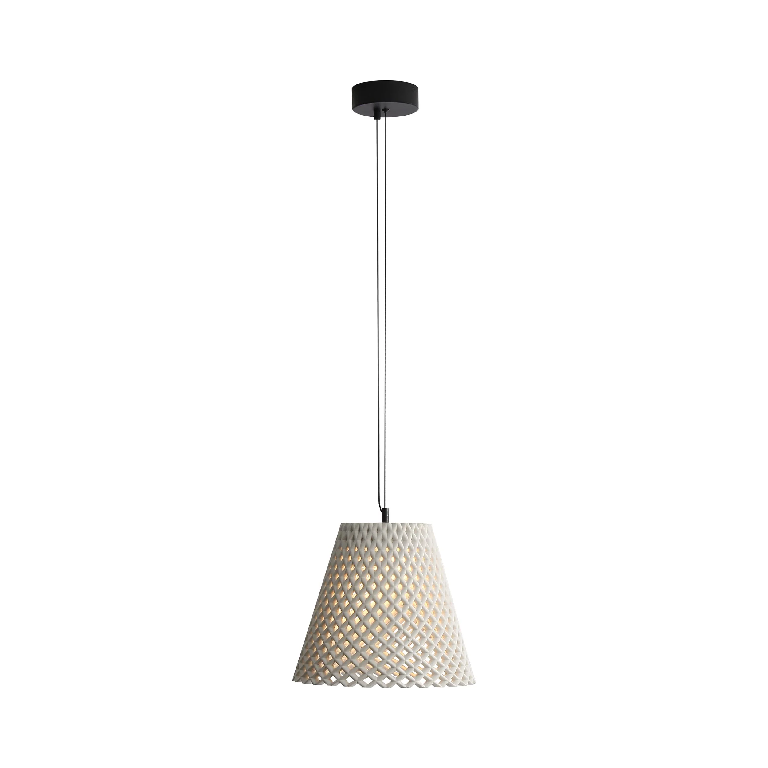 Clarus 14in Integrated LED Pendant in White Sandstone Cement - Image 5