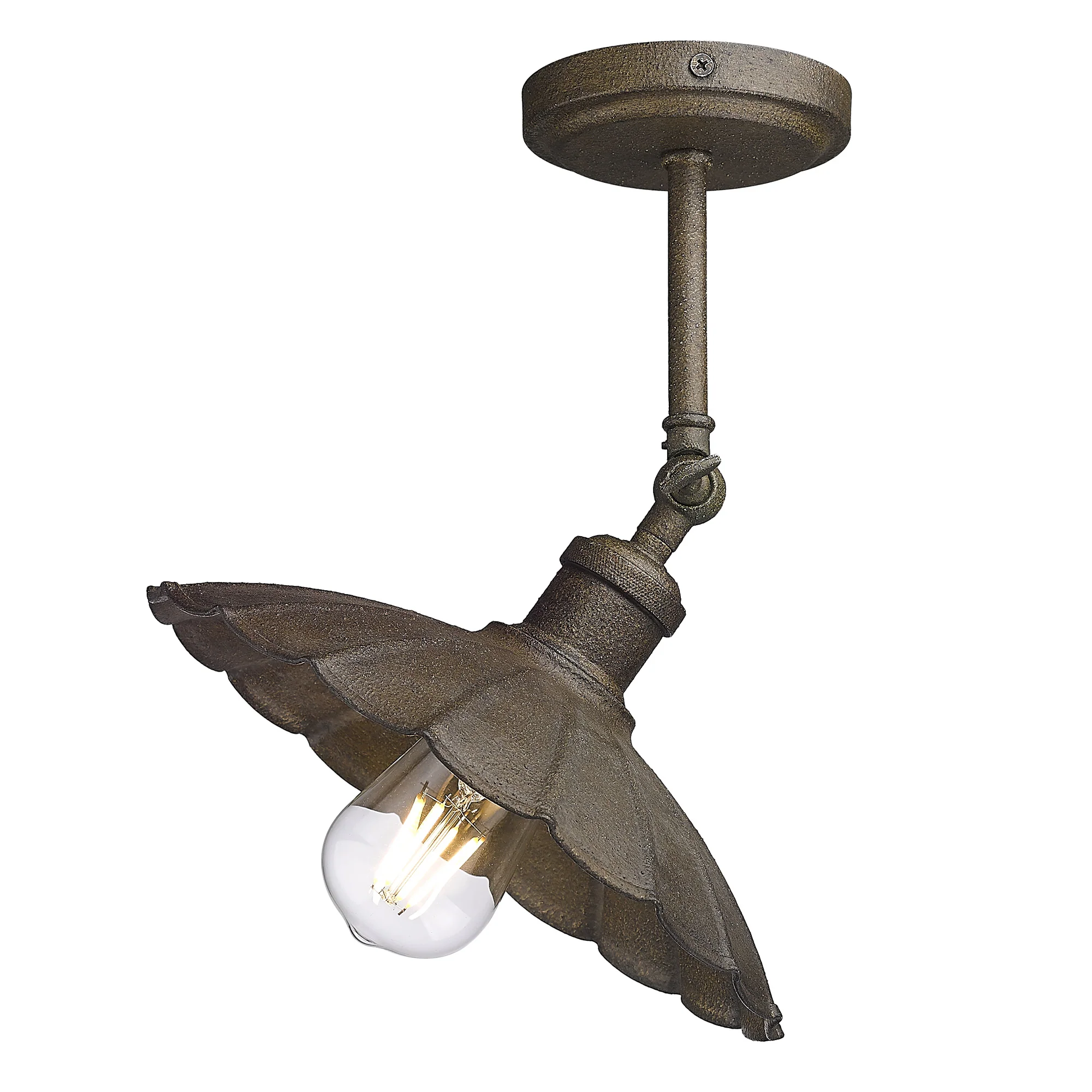 Clemence 1-light Wall Sconce in Dark Rust - Image 6