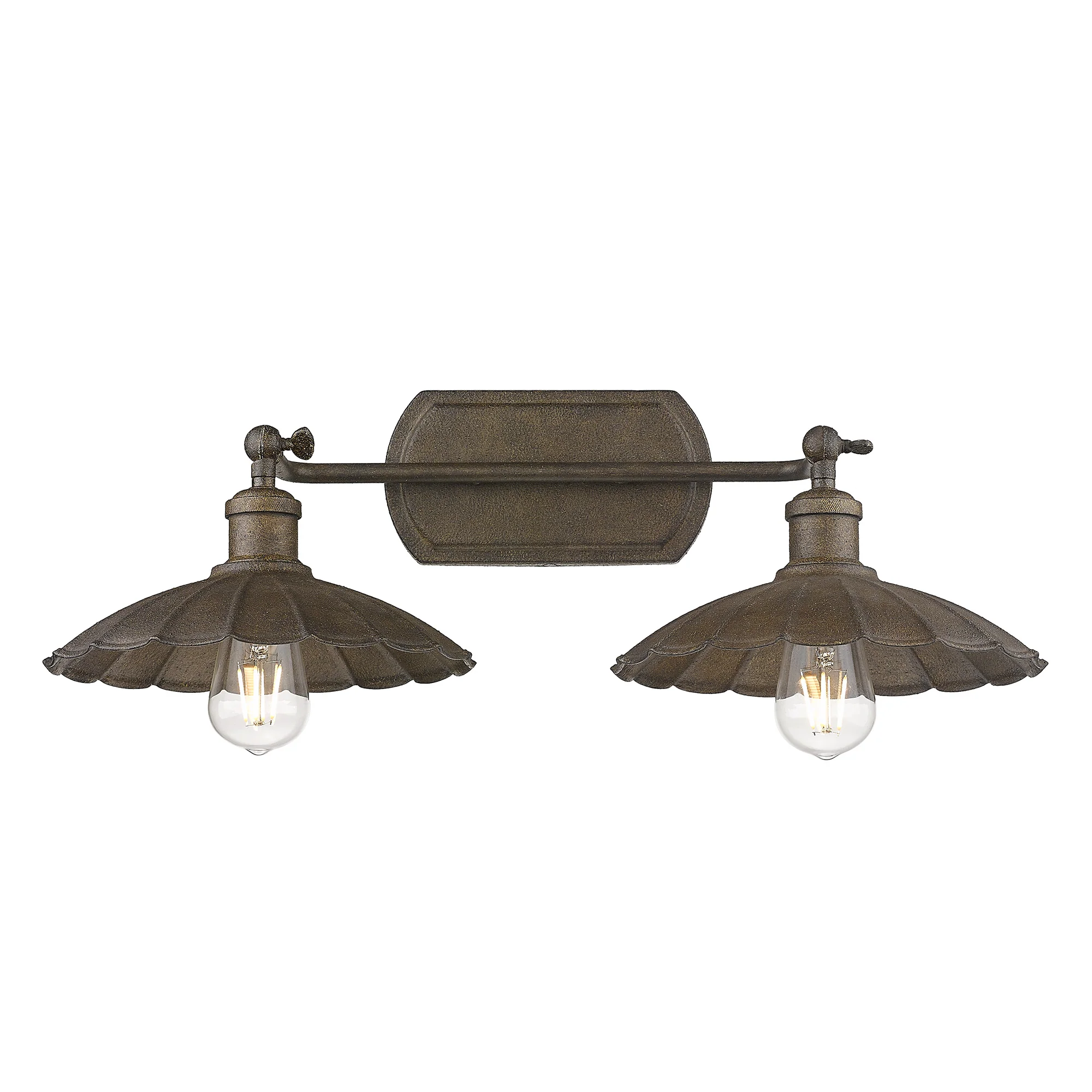 Clemence 2-light Vanity in Dark Rust - Image 2