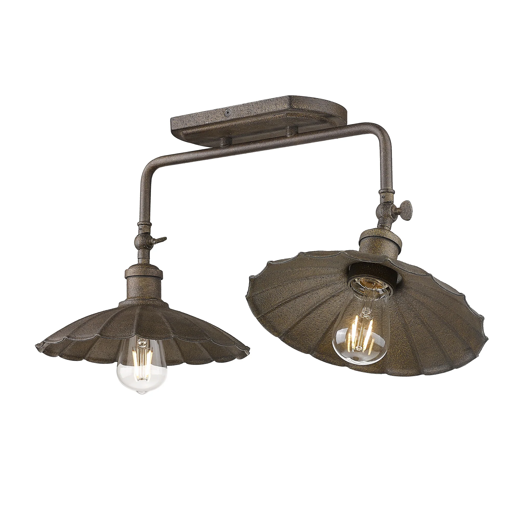 Clemence 2-light Vanity in Dark Rust - Image 5
