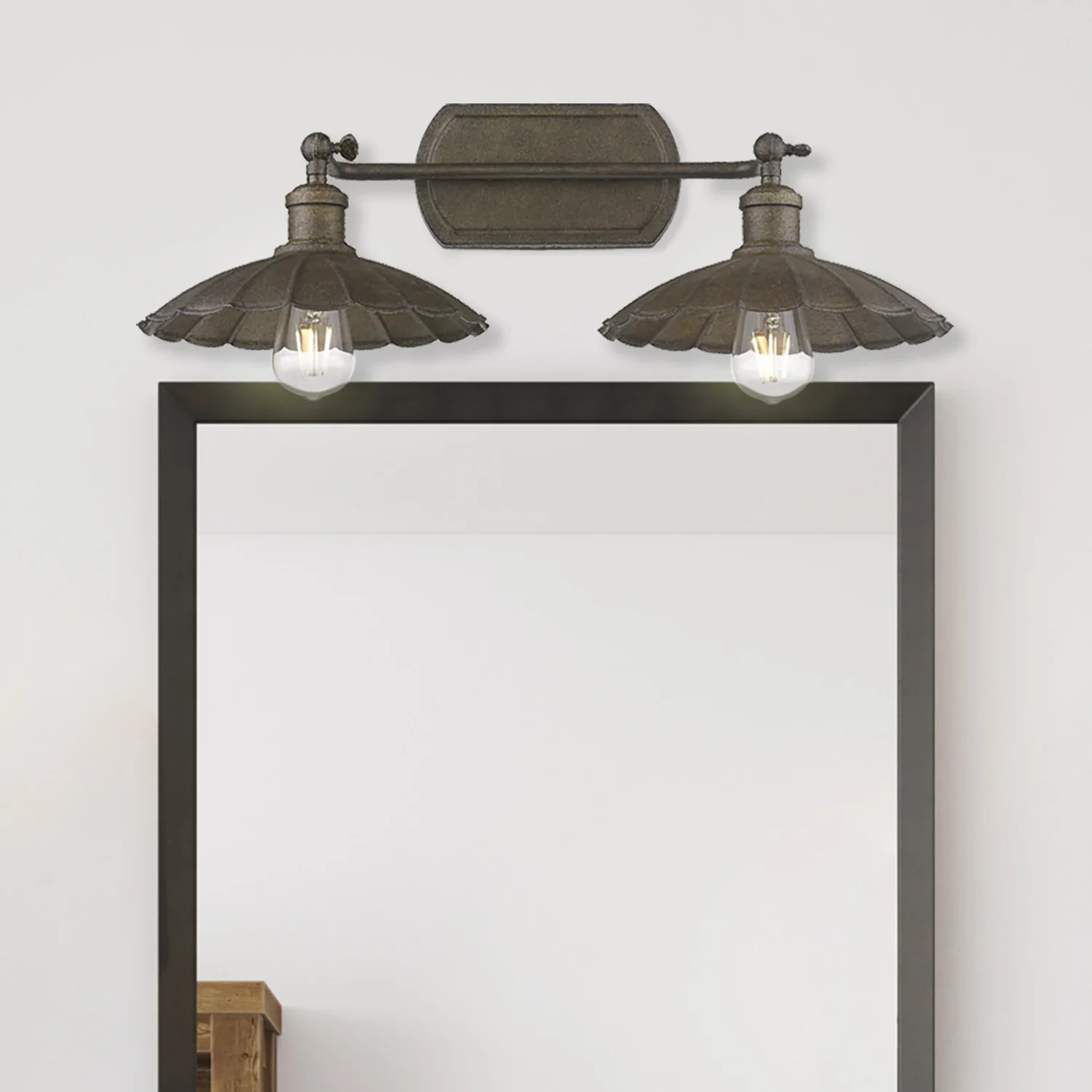 Clemence 2-light Vanity in Dark Rust - Image 6