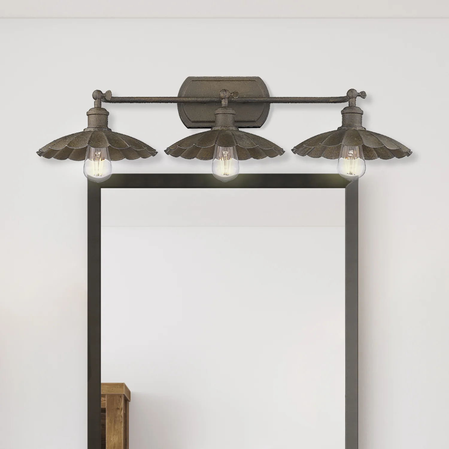 Clemence 3-light Vanity in Dark Rust - Image 7