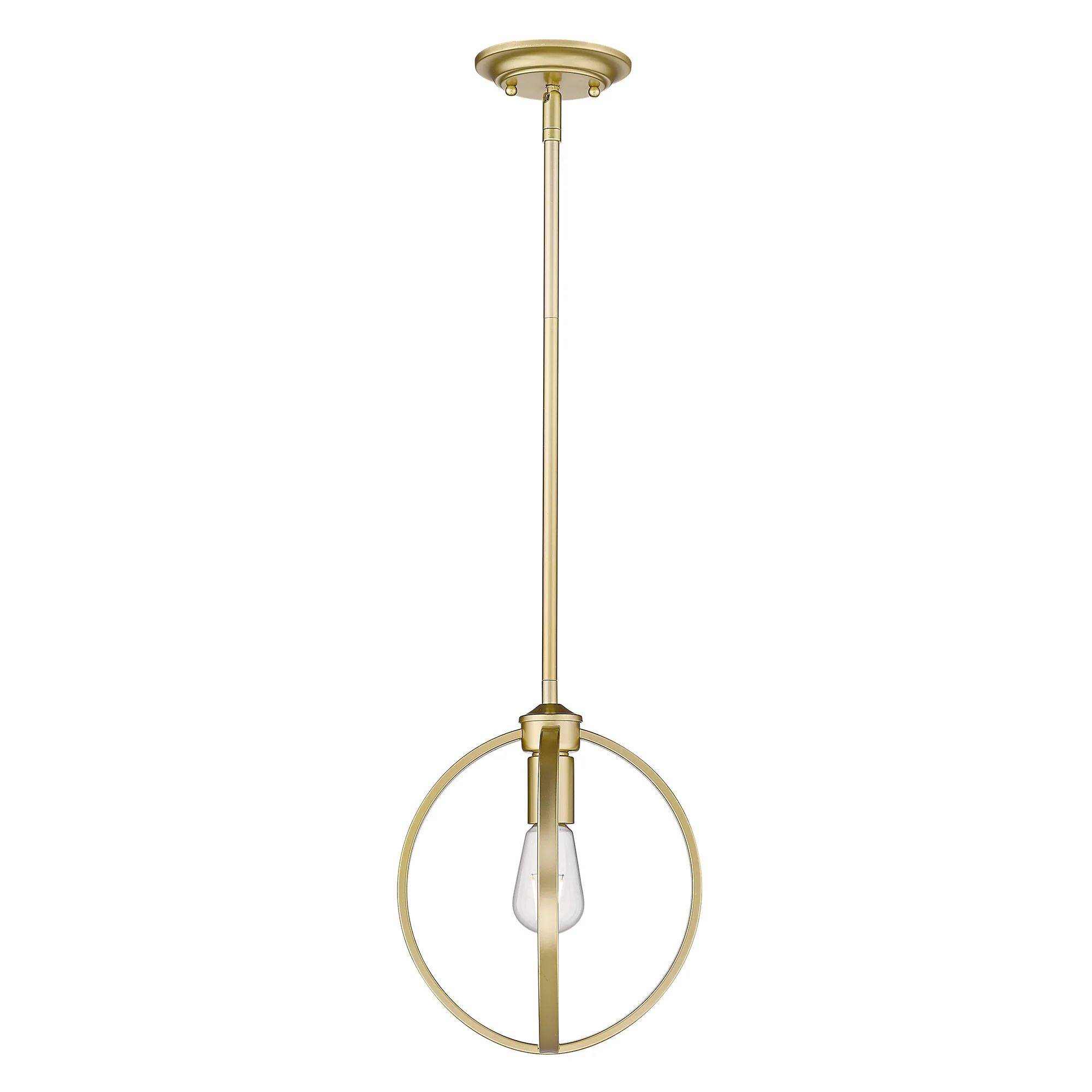 Colson 1-light Semi-Flush Mount in Olympic Gold - Image 2