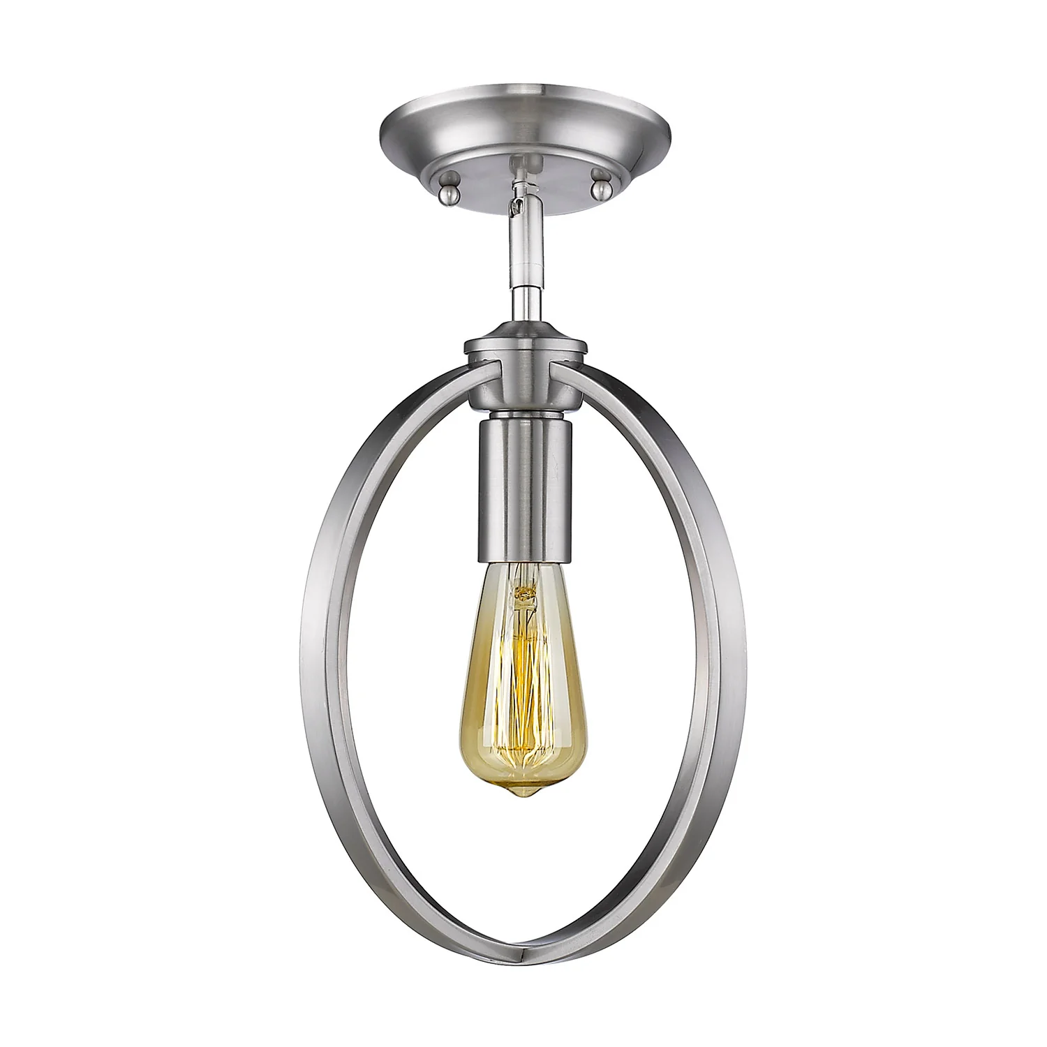 Colson 1-light Semi-Flush Mount in Pewter - Image 2