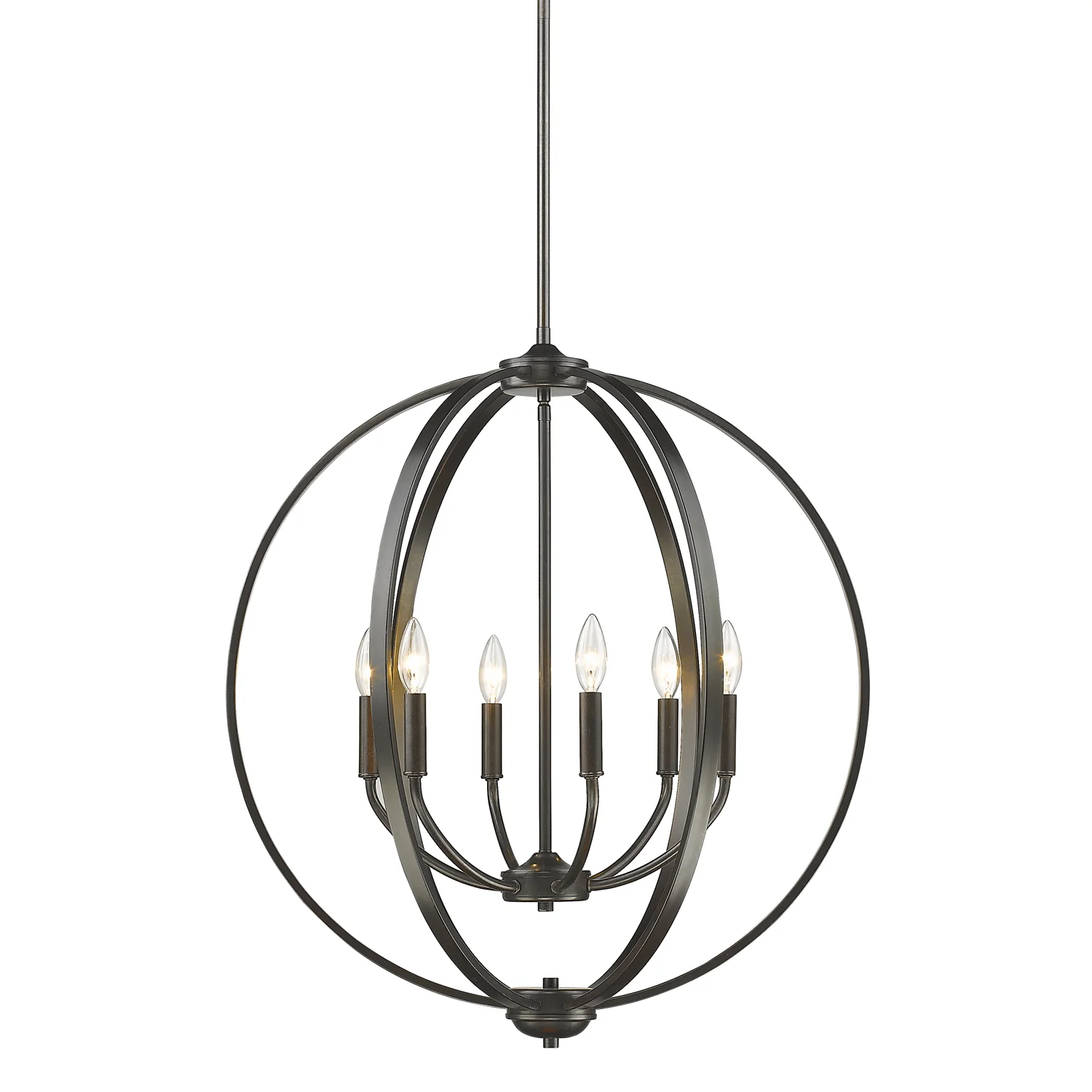 Colson 6-light Chandelier in Etruscan Bronze