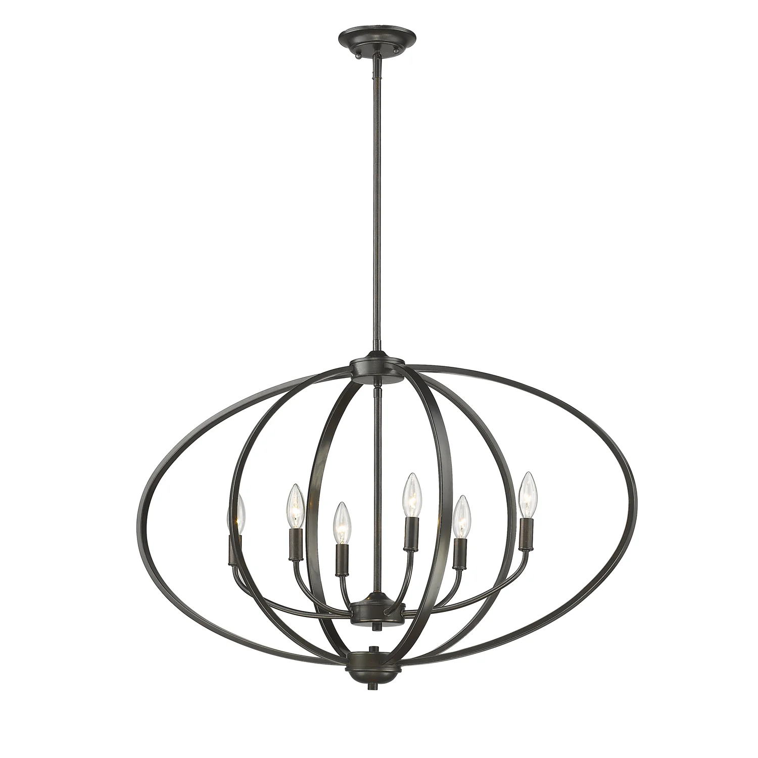 Colson 6-light Island Light in Etruscan Bronze - Image 3