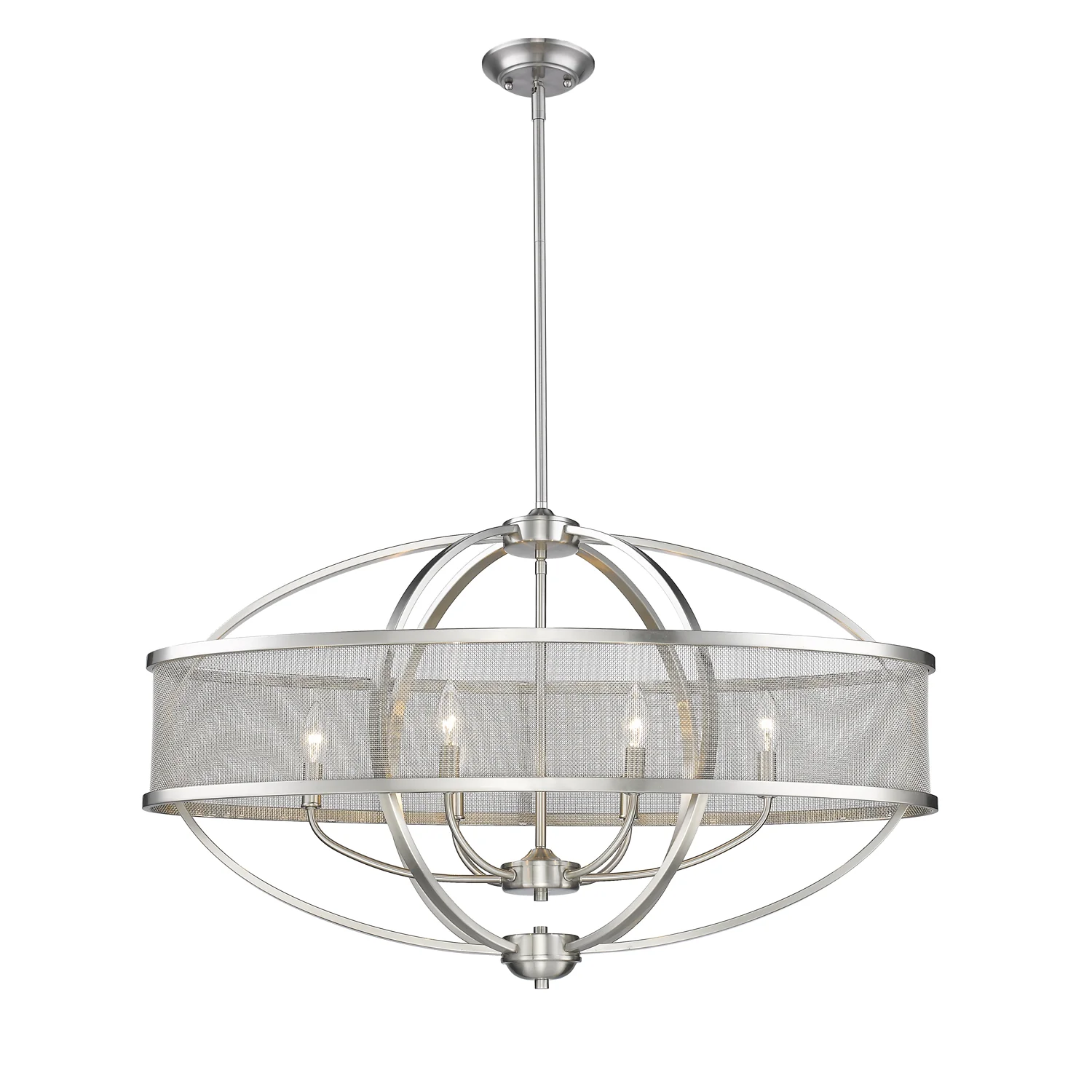 Colson 6-light Island Light in Pewter - Image 2