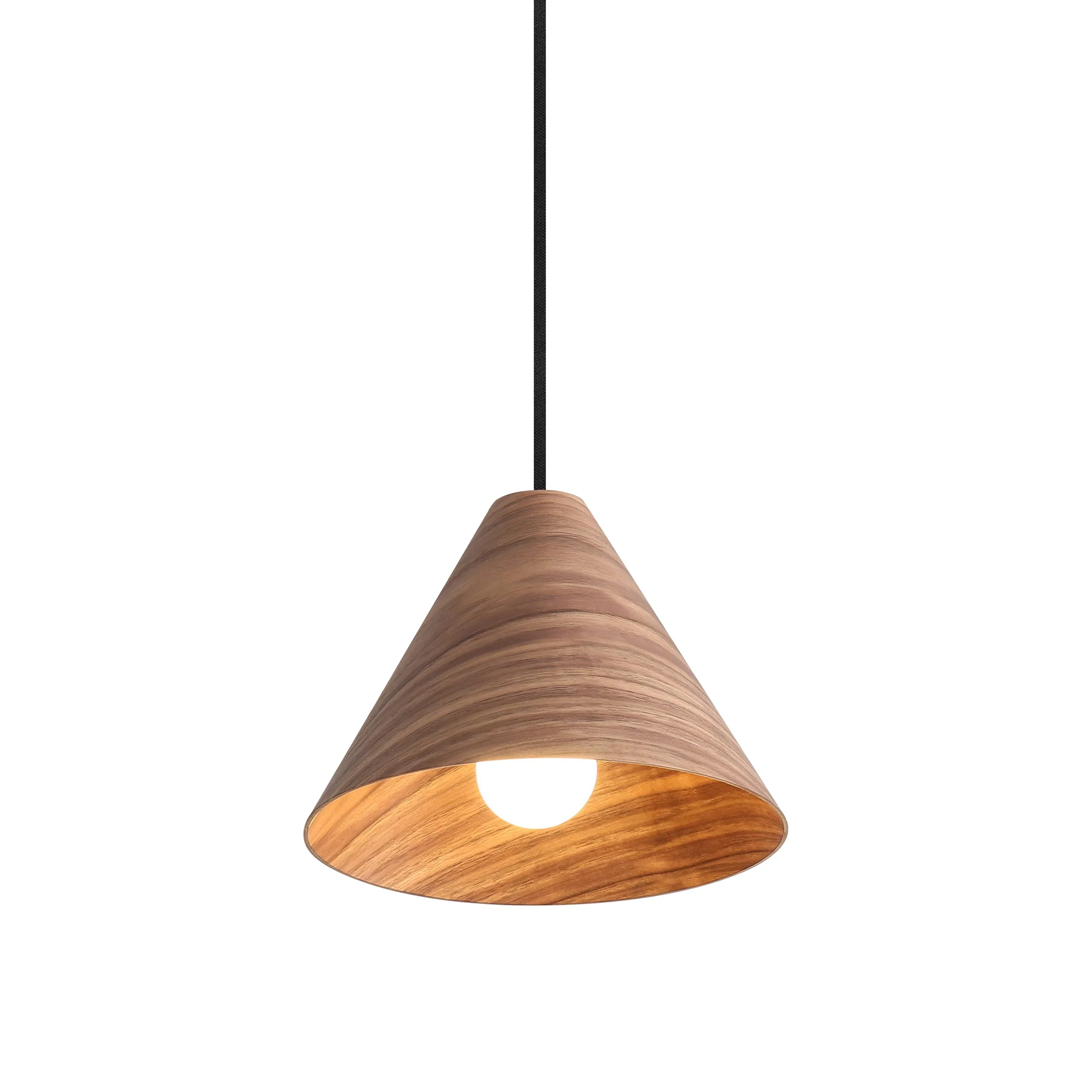 Conique 1-light 10in Pendant in Dark Walnut