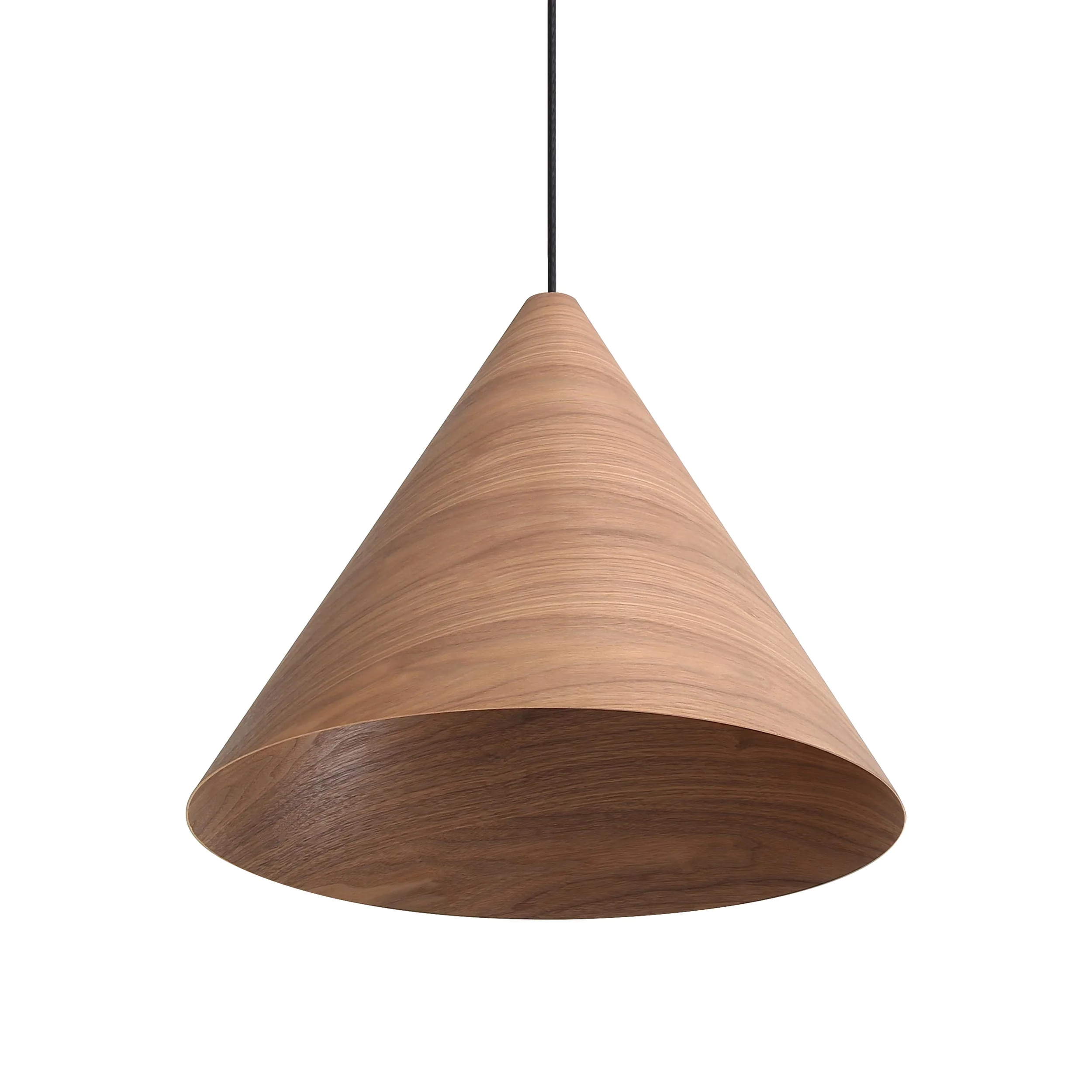 Conique 3-light Pendant in Dark Walnut - Image 2