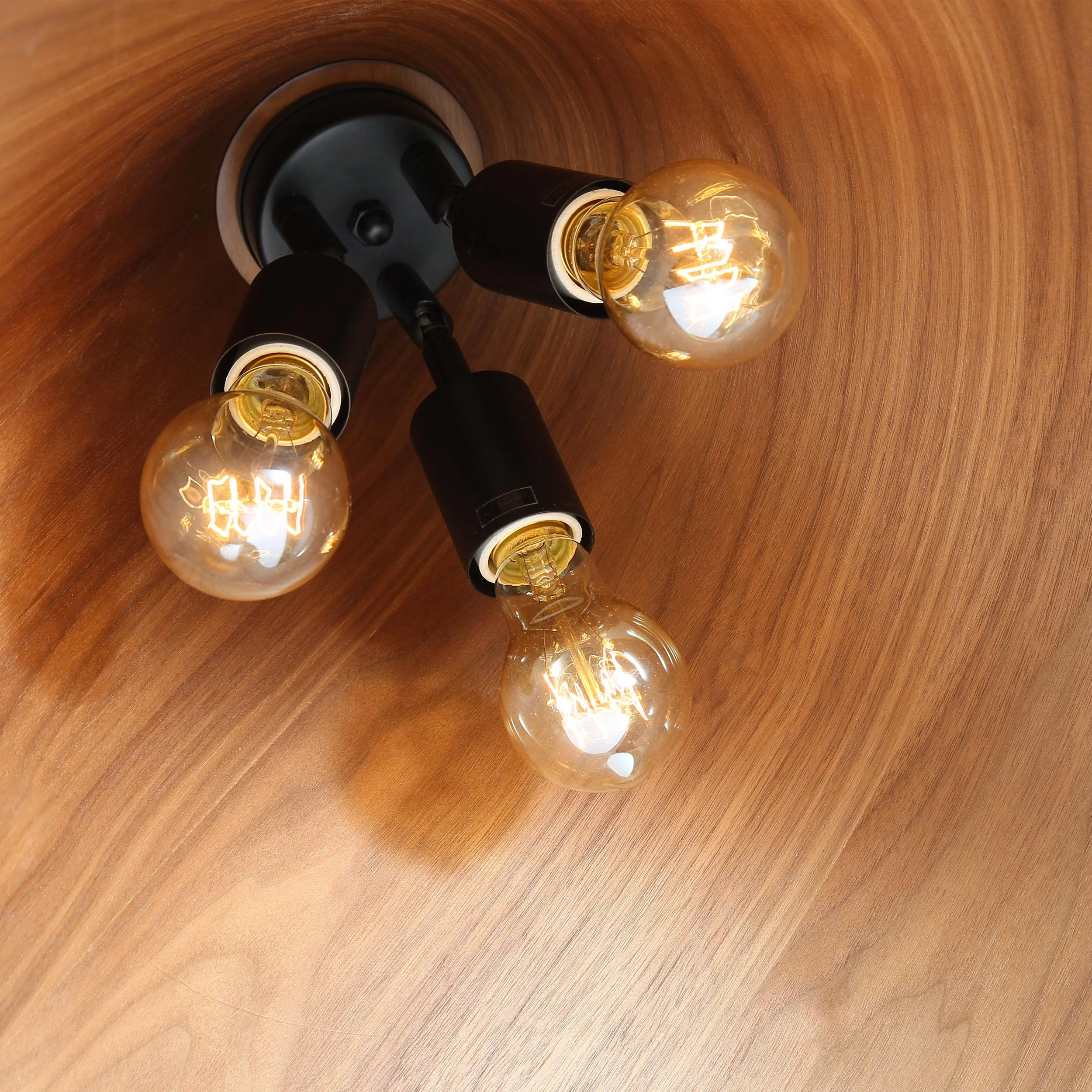 Conique 3-light Pendant in Dark Walnut - Image 5
