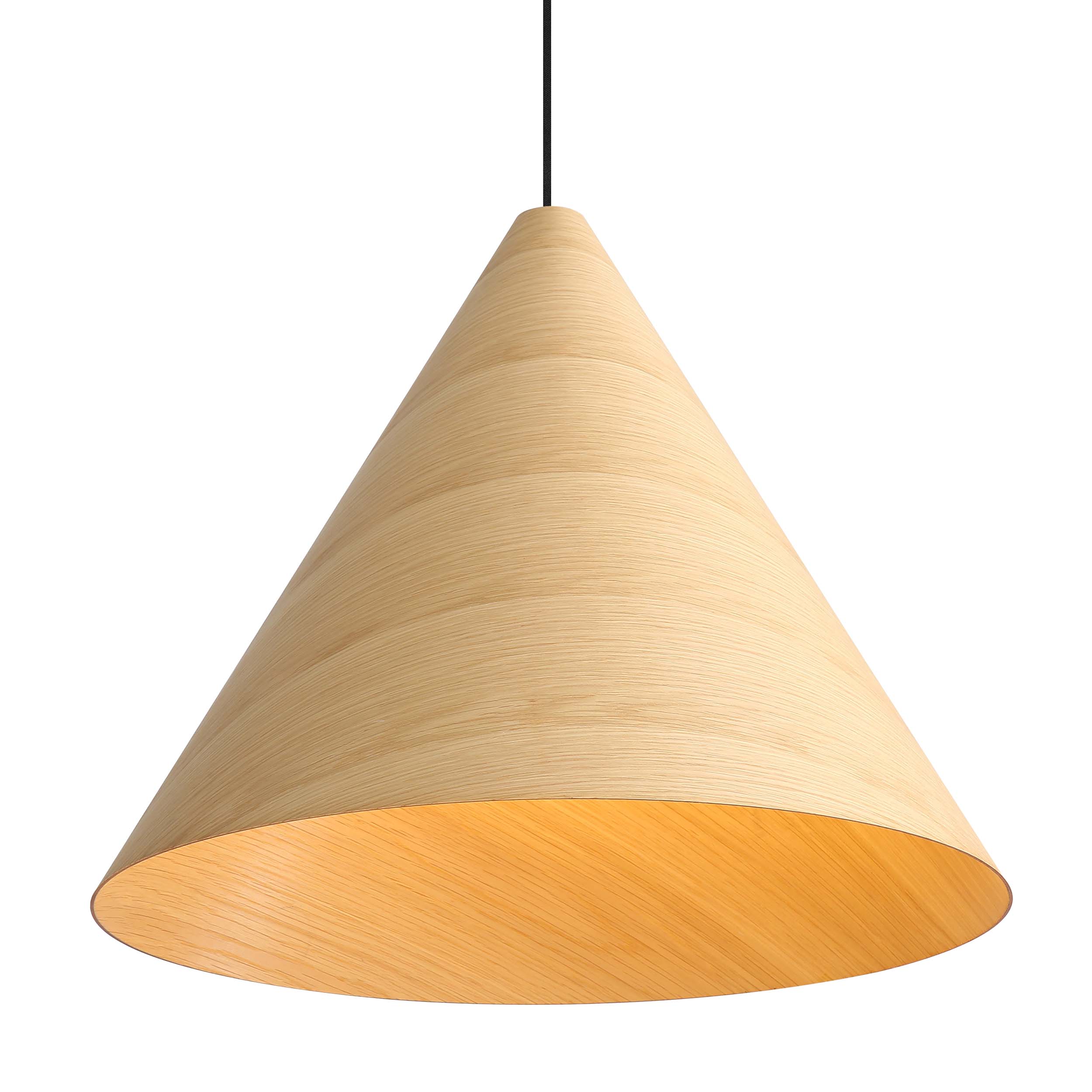 Conique 3-light Pendant in Light Walnut