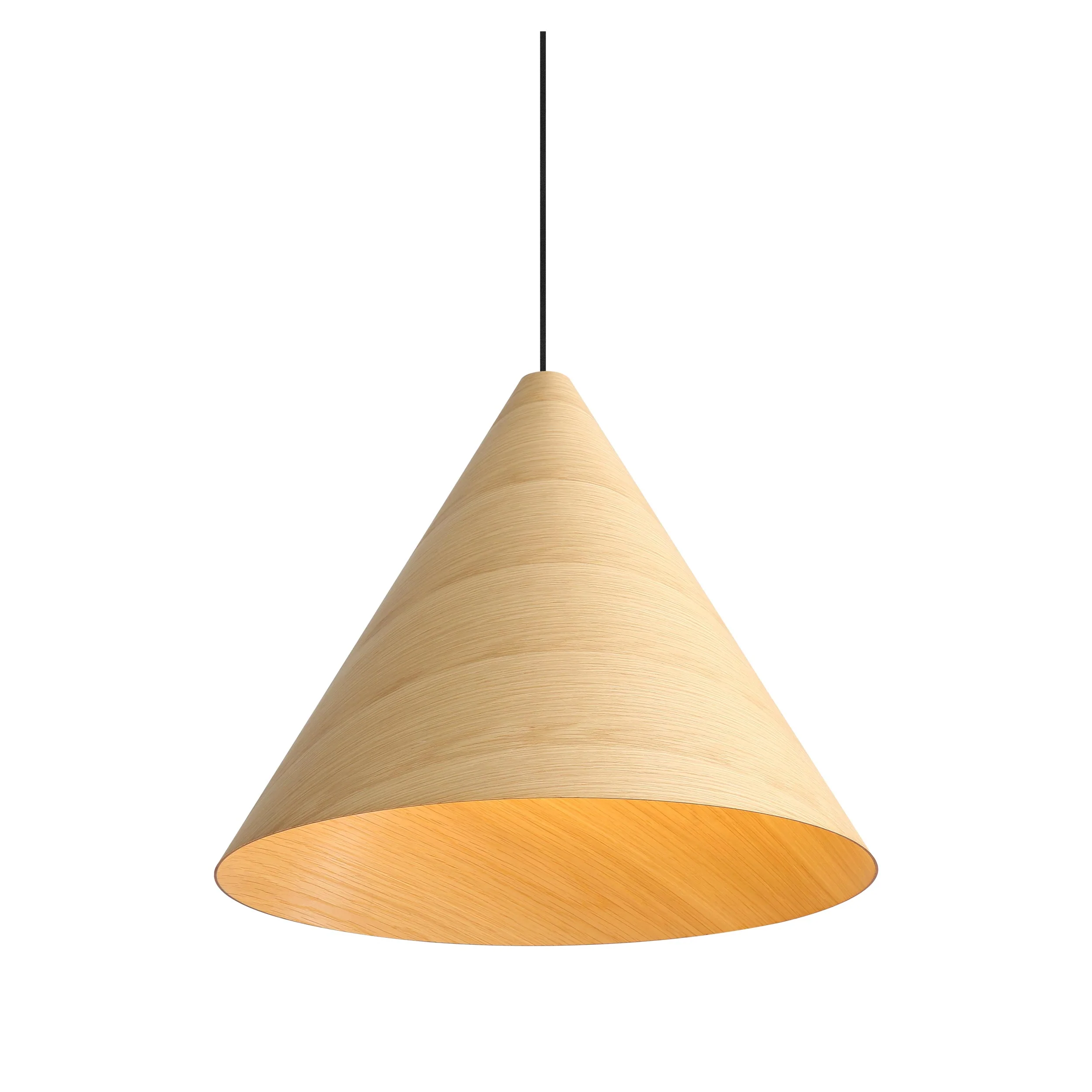 Conique 3-light Pendant in Light Walnut - Image 2