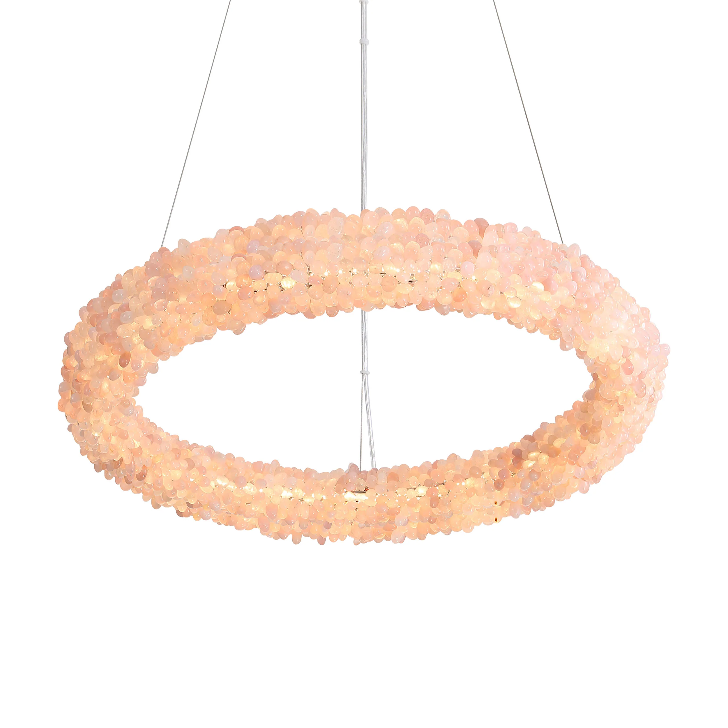 Corallo Integrated LED 22in Chandelier in Coral