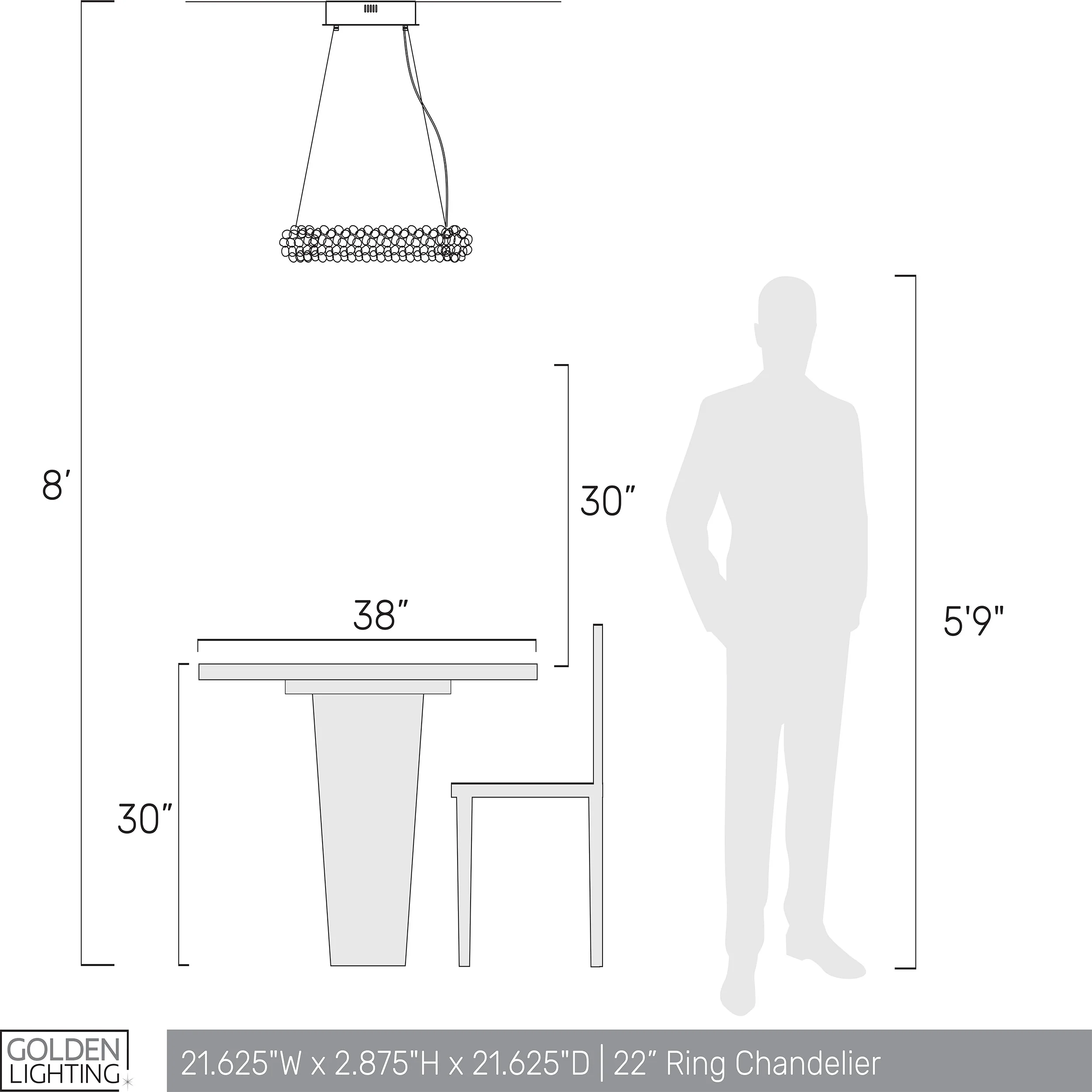 Corallo Integrated LED 22in Chandelier in Coral - Image 6