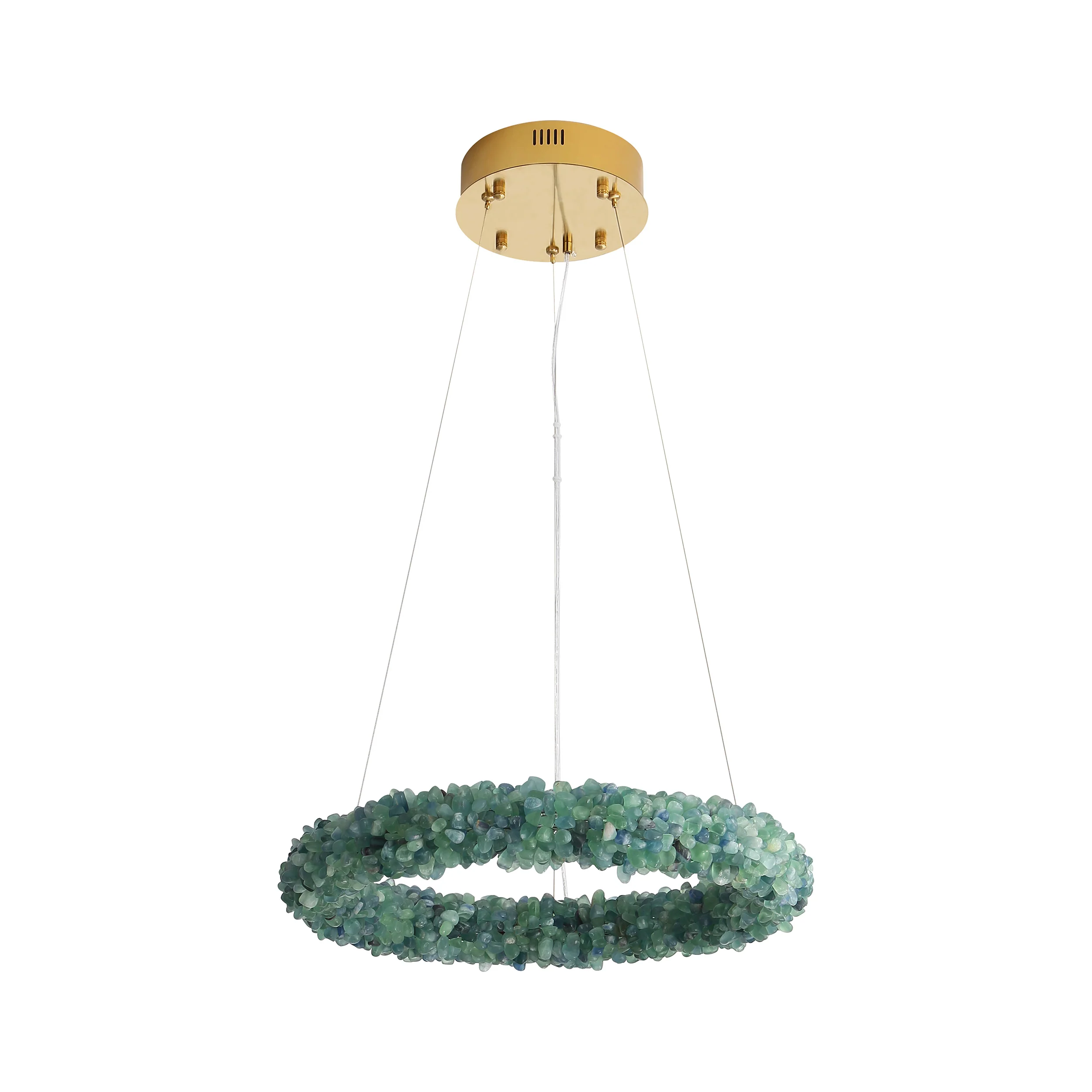 Corallo Integrated LED 22in Chandelier in Turquoise - Image 4