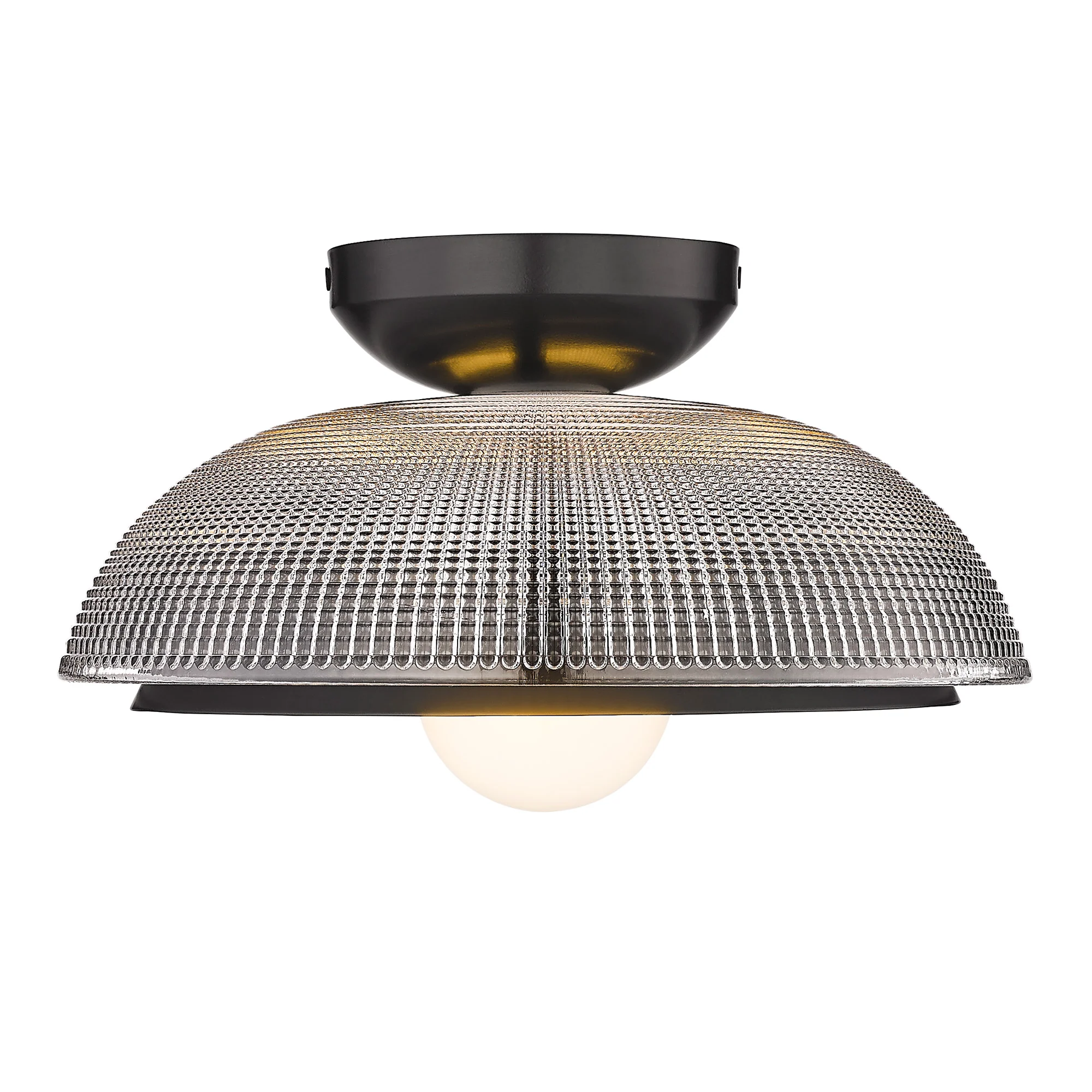 Crawford 1-light Flush Mount in Matte Black - Image 3