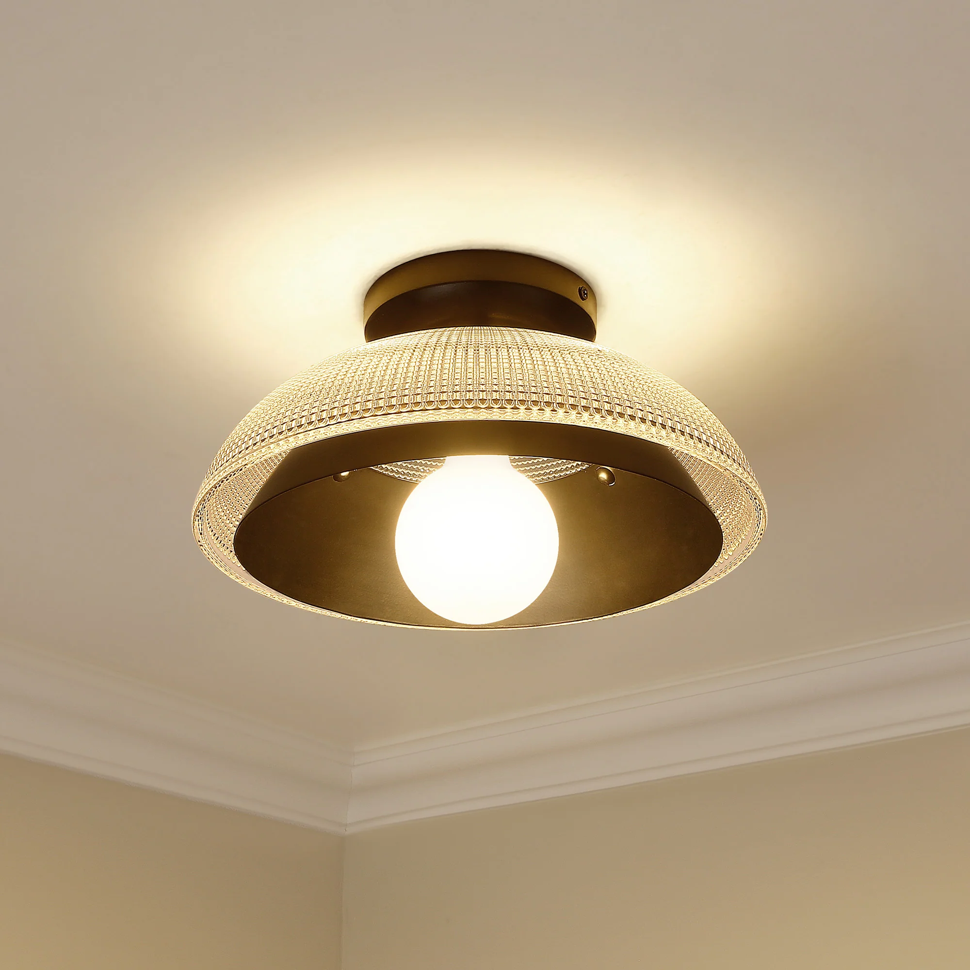 Crawford 1-light Flush Mount in Matte Black - Image 6
