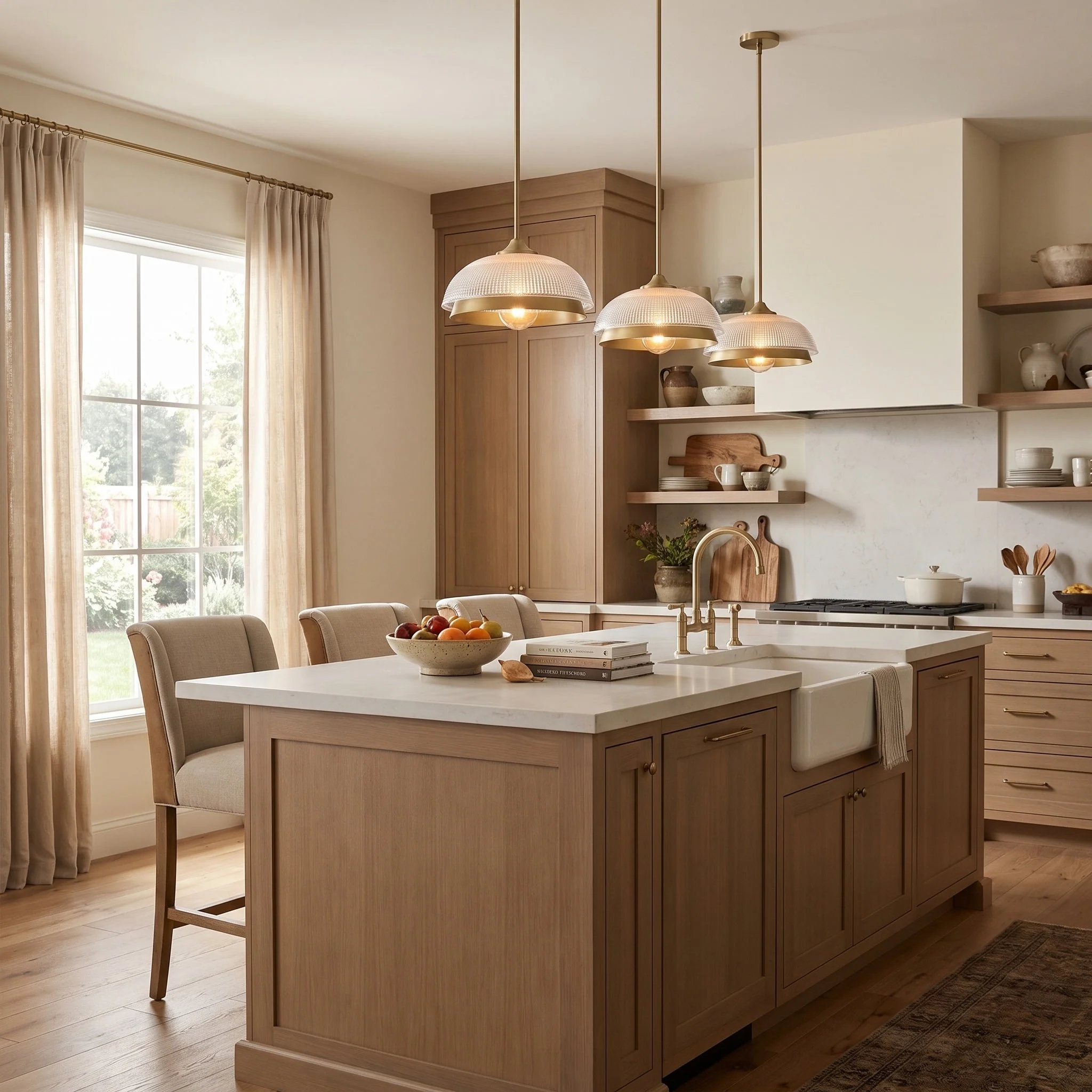 Crawford 1-light Pendant in Brushed Champagne Brass - Image 8