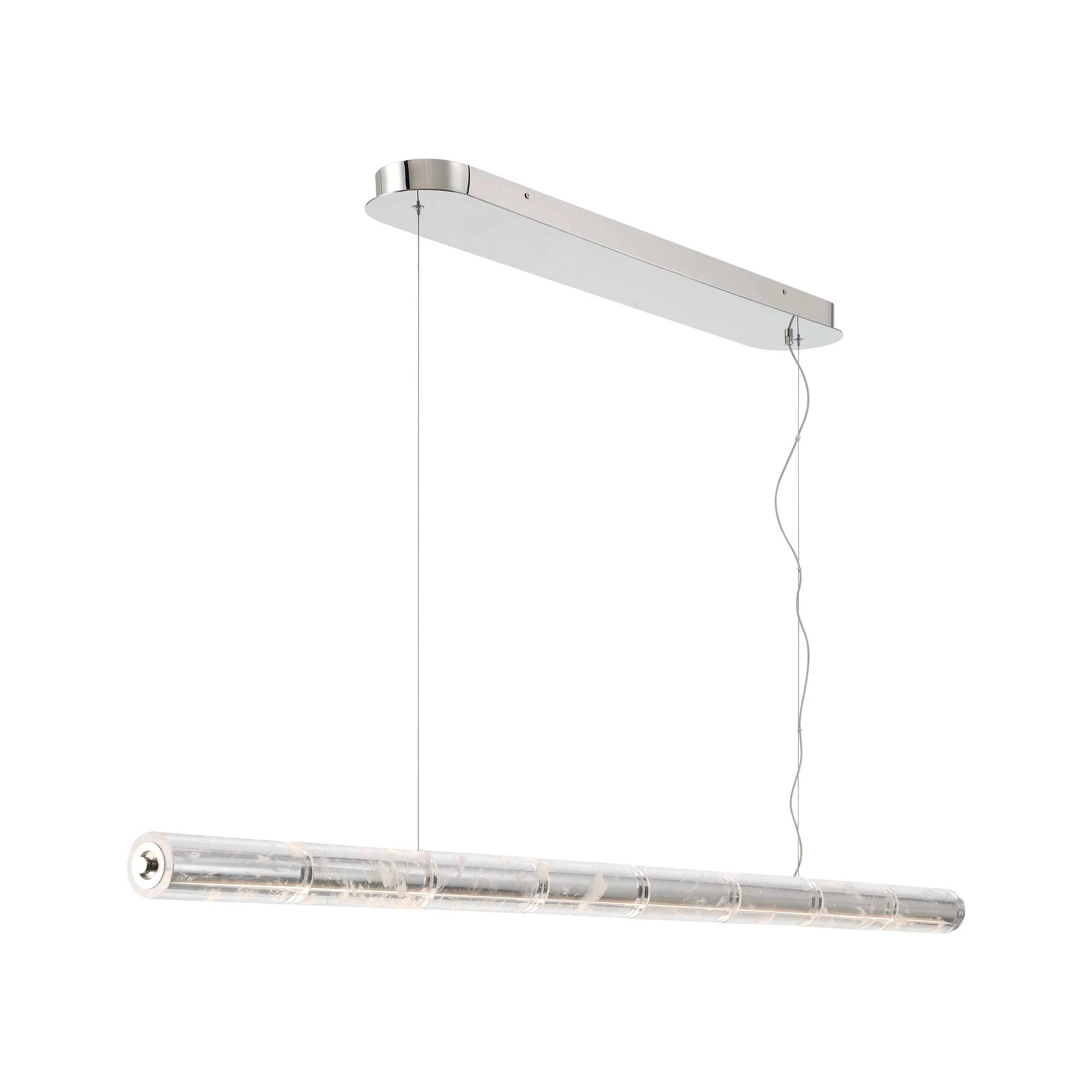 Crystallo Integrated LED Island Light in Polished Nickel - Image 3