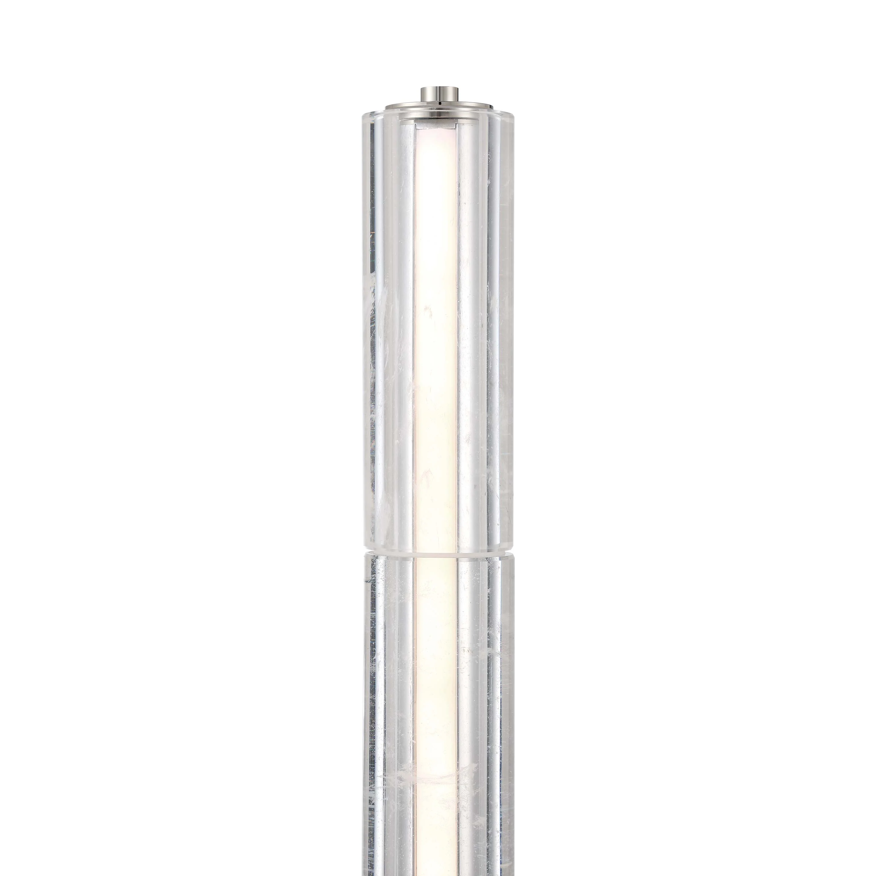 Crystallo Integrated LED Table Lamp in Polished Nickel - Image 5