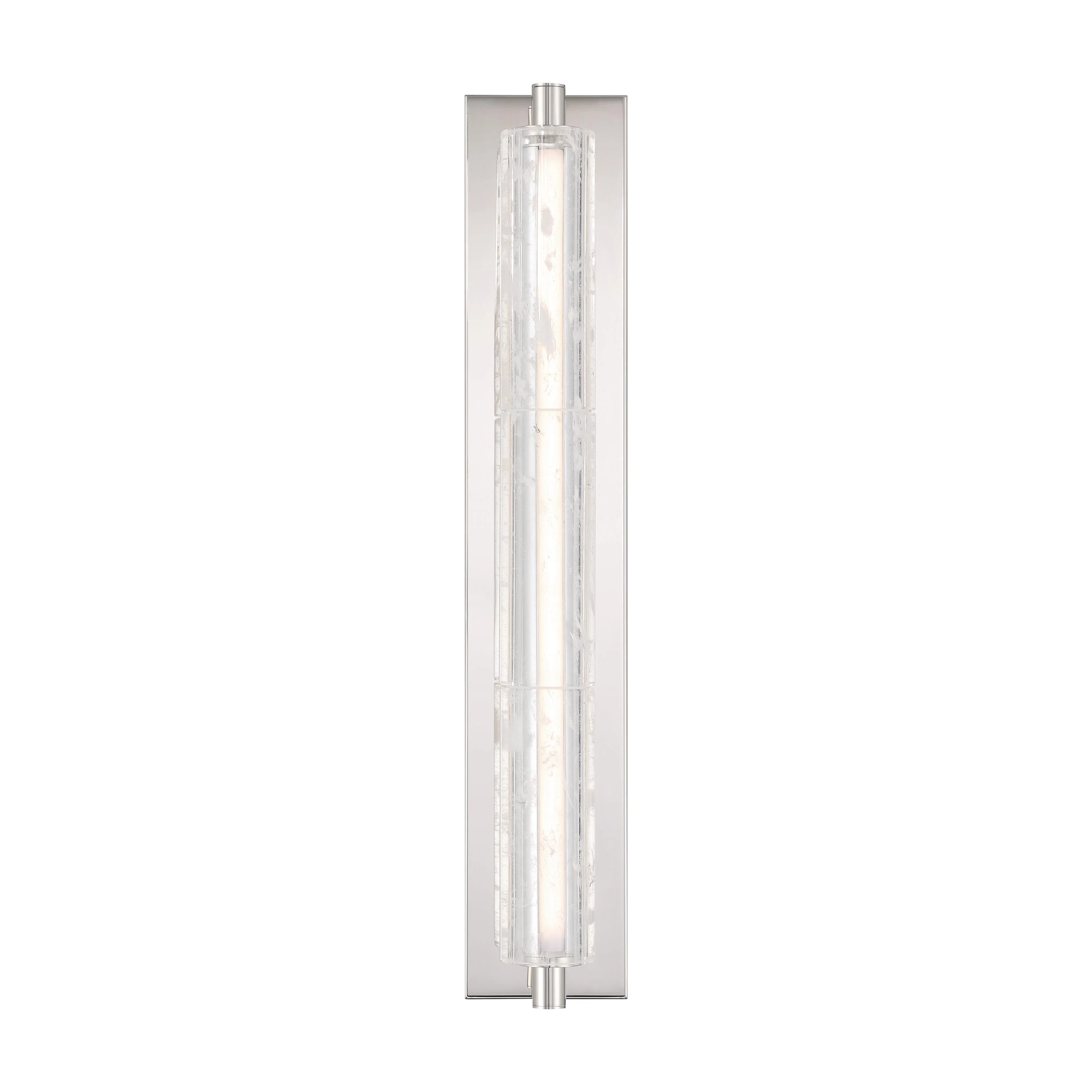 Crystallo Integrated LED Wall Sconce in Polished Nickel - Image 4