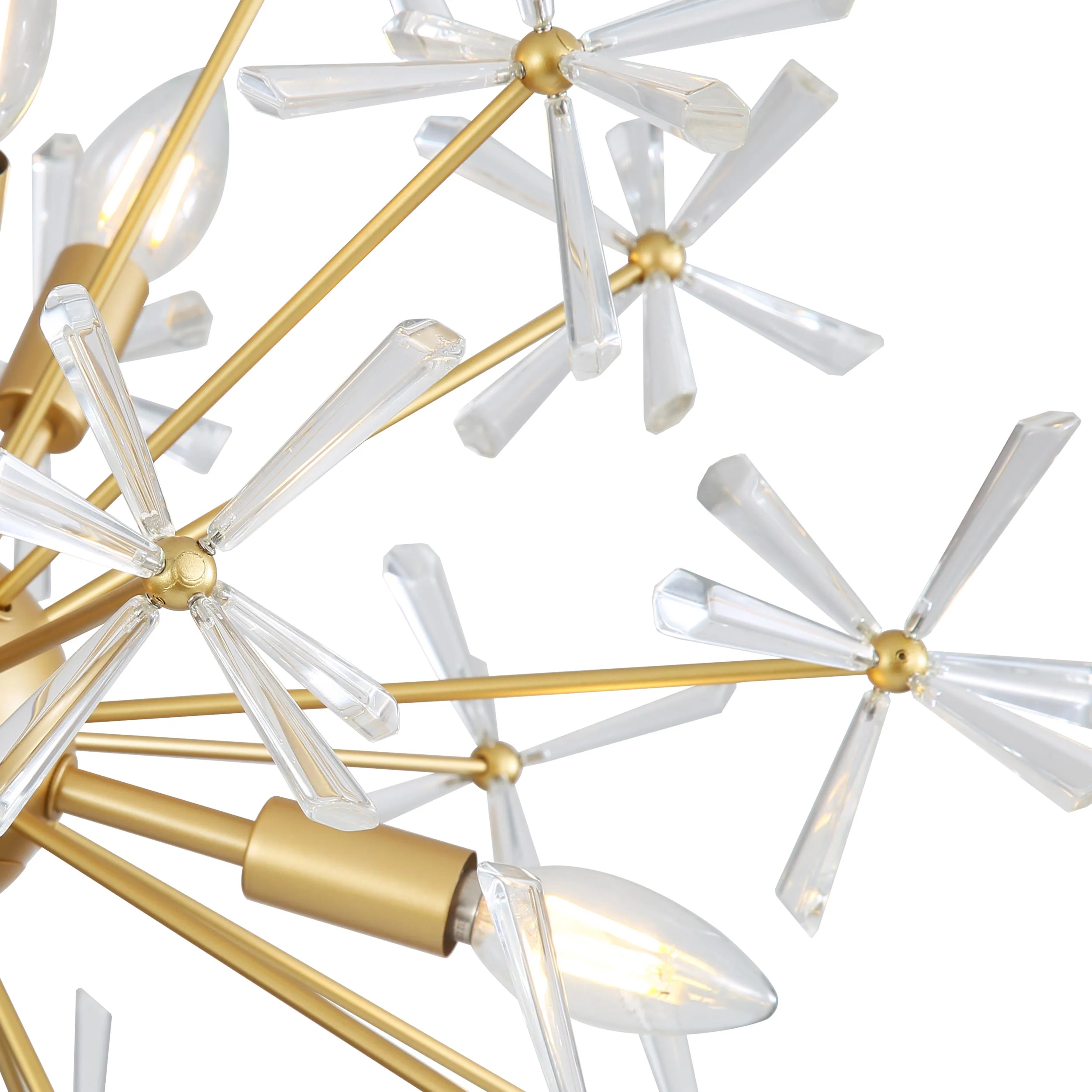 Dandelion 6-light Pendant in Matte Gold - Image 10