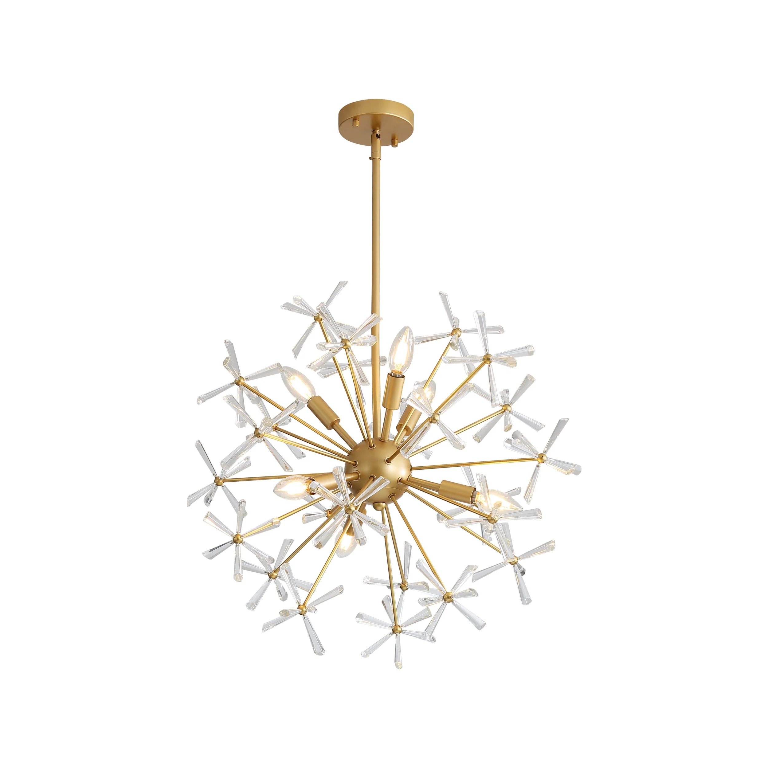 Dandelion 6-light Pendant in Matte Gold - Image 5