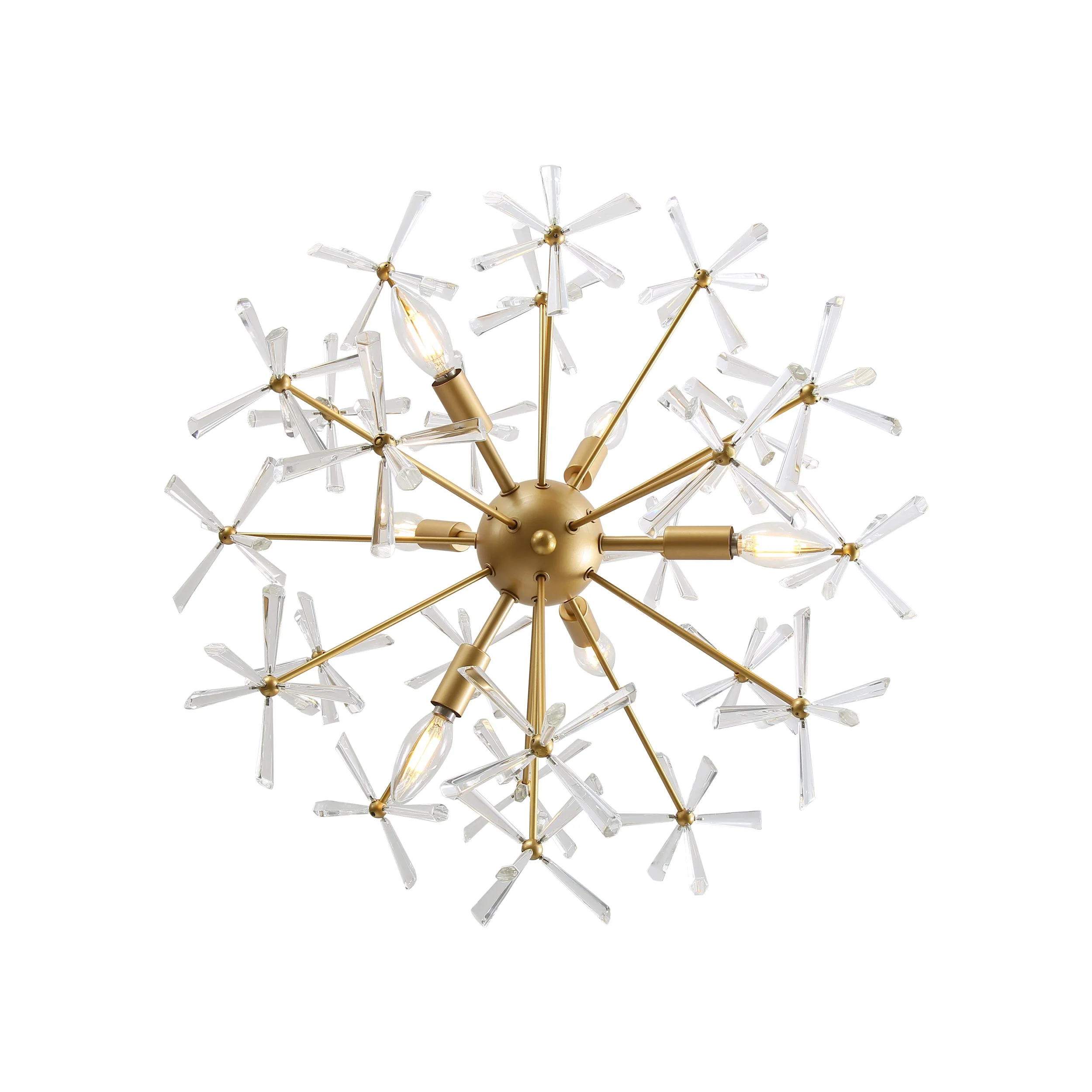 Dandelion 6-light Pendant in Matte Gold - Image 6