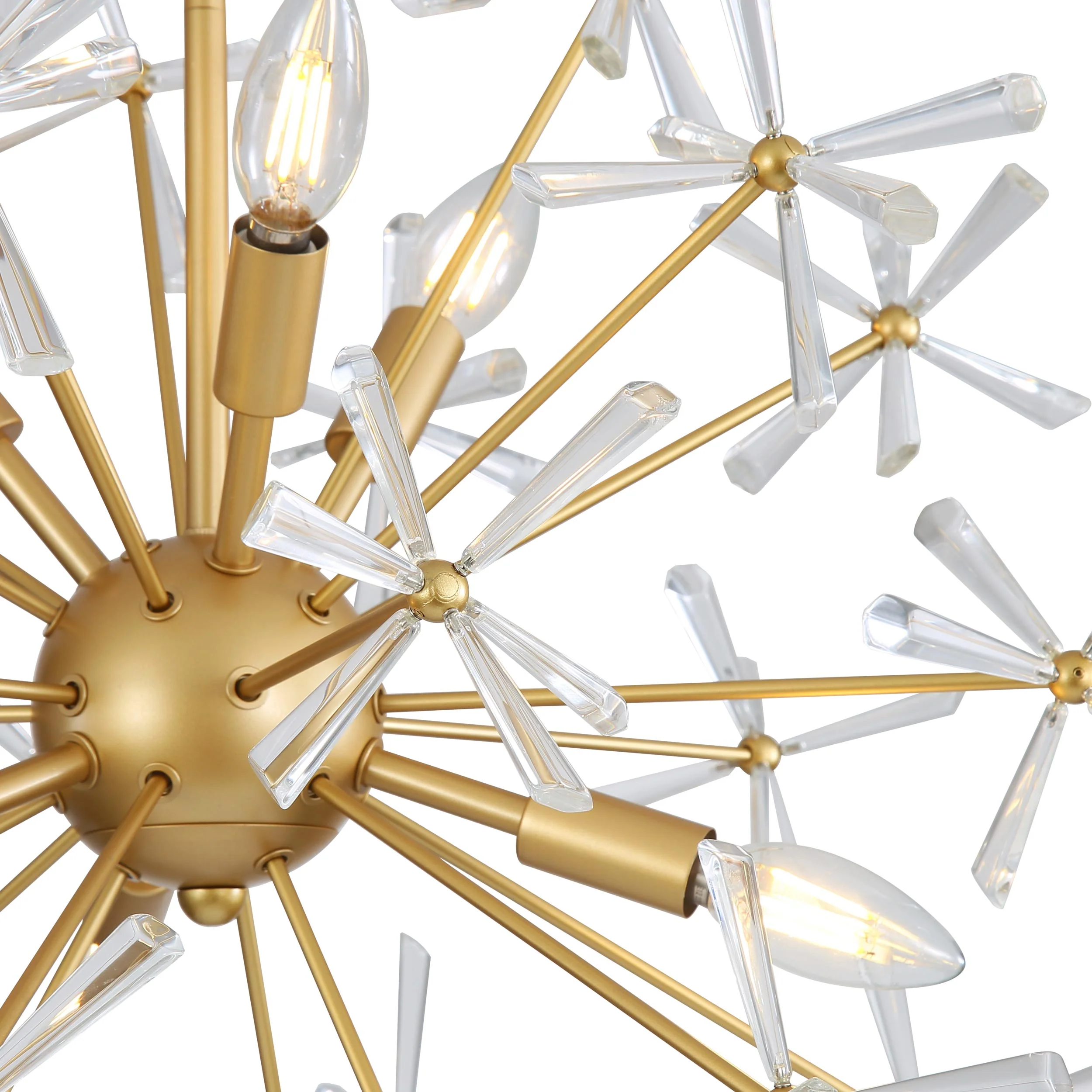 Dandelion 6-light Pendant in Matte Gold - Image 8